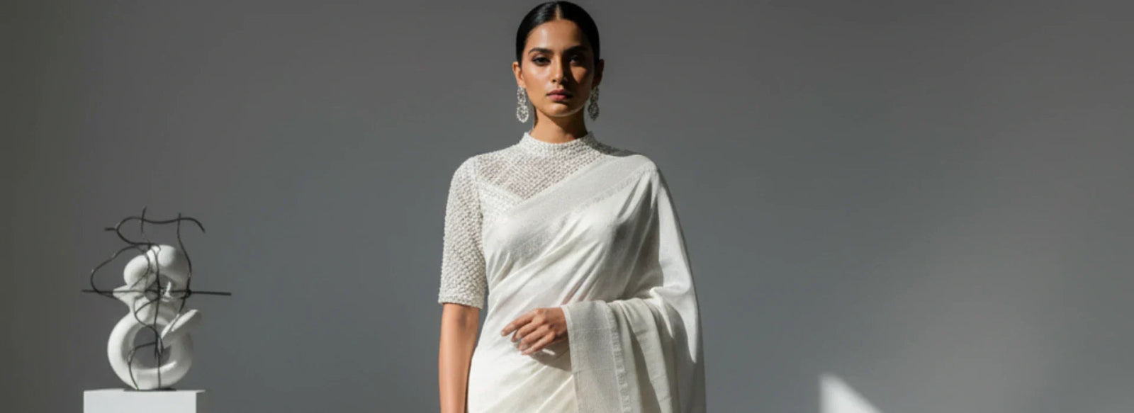 10 Stunning White Saree Looks for Every Occasion