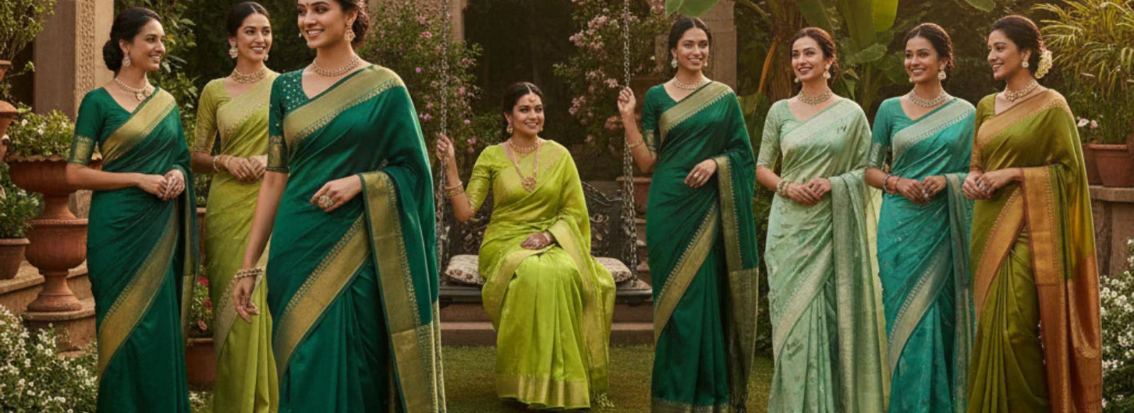 8 Graceful Green Saree Looks for Celebrations and Beyond
