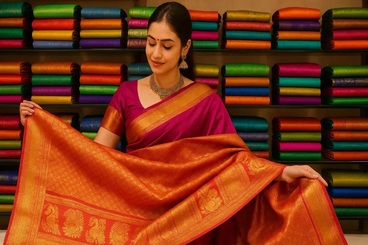 First-Time Buying a Kanjivaram Silk Saree? Here's Everything You Need to Know