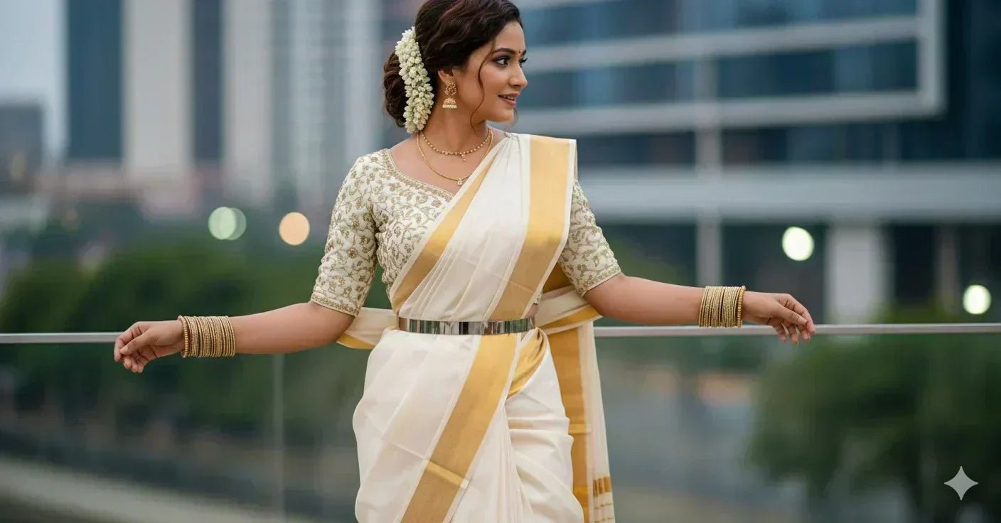 Navratri Day 1: White Saree Looks for a Graceful Start.