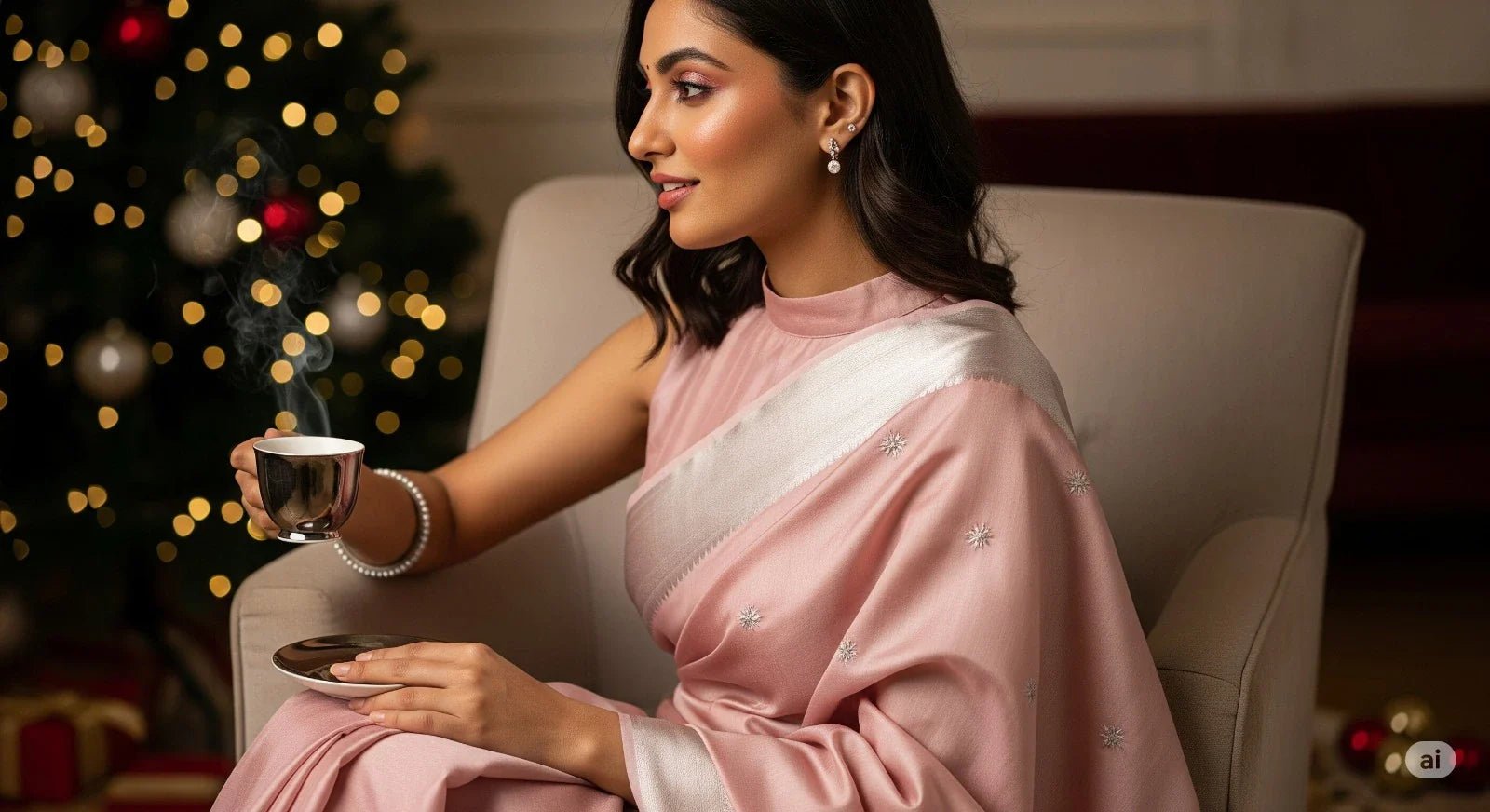 The Versatility of Tissue Fabric in Modern Saree Design