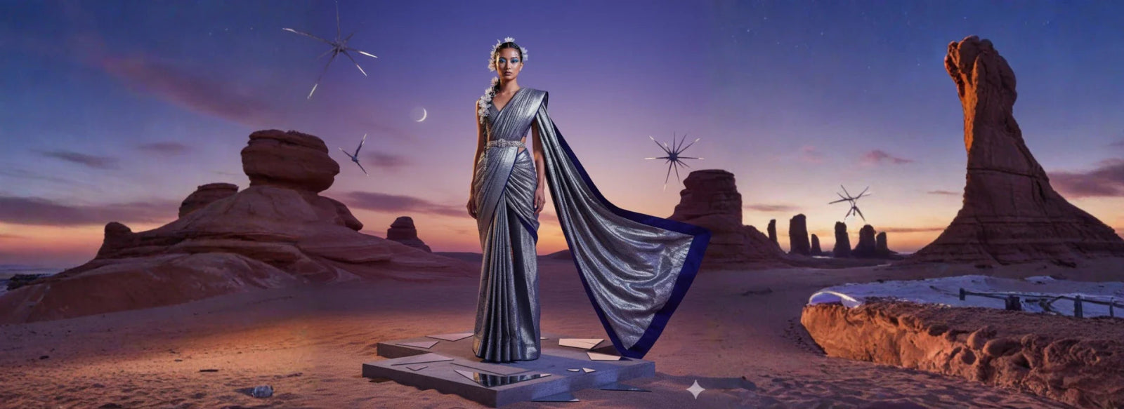 Tissue Saree Magic: The Bold, Shimmering Beauty You Can't Miss
