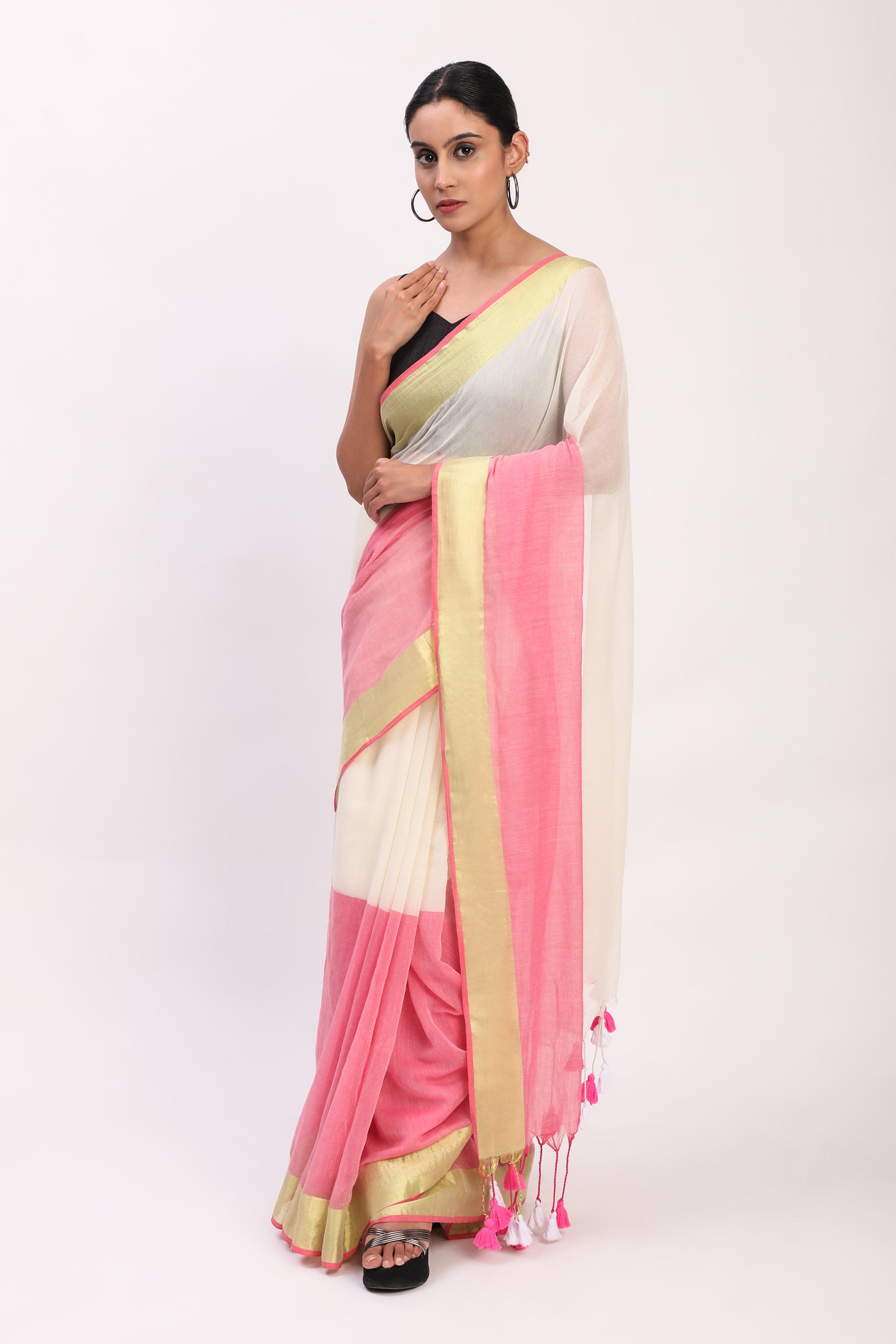 Lightplay | Mul Cotton | Indidha Saree
