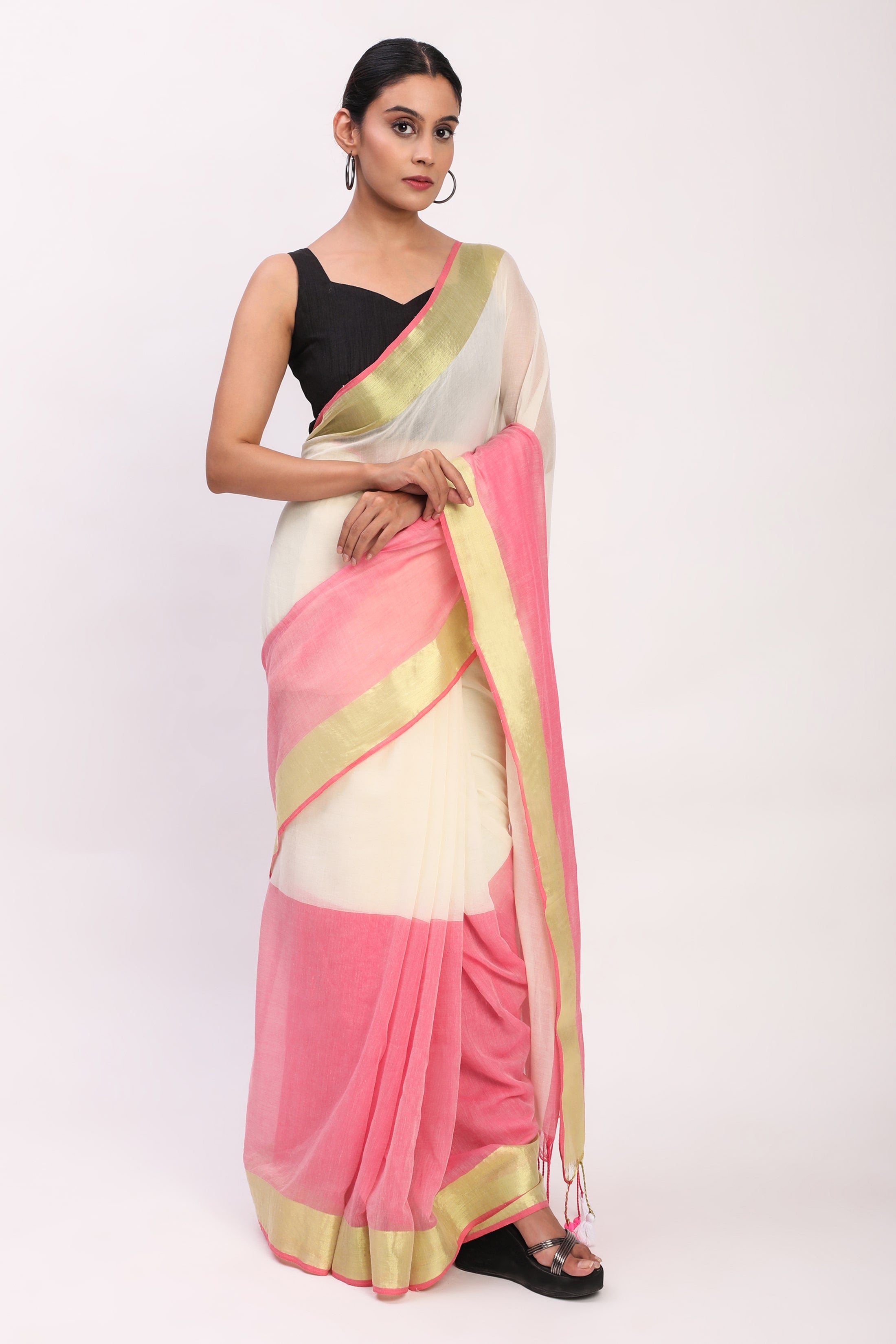 Lightplay | Mul Cotton | Indidha Saree