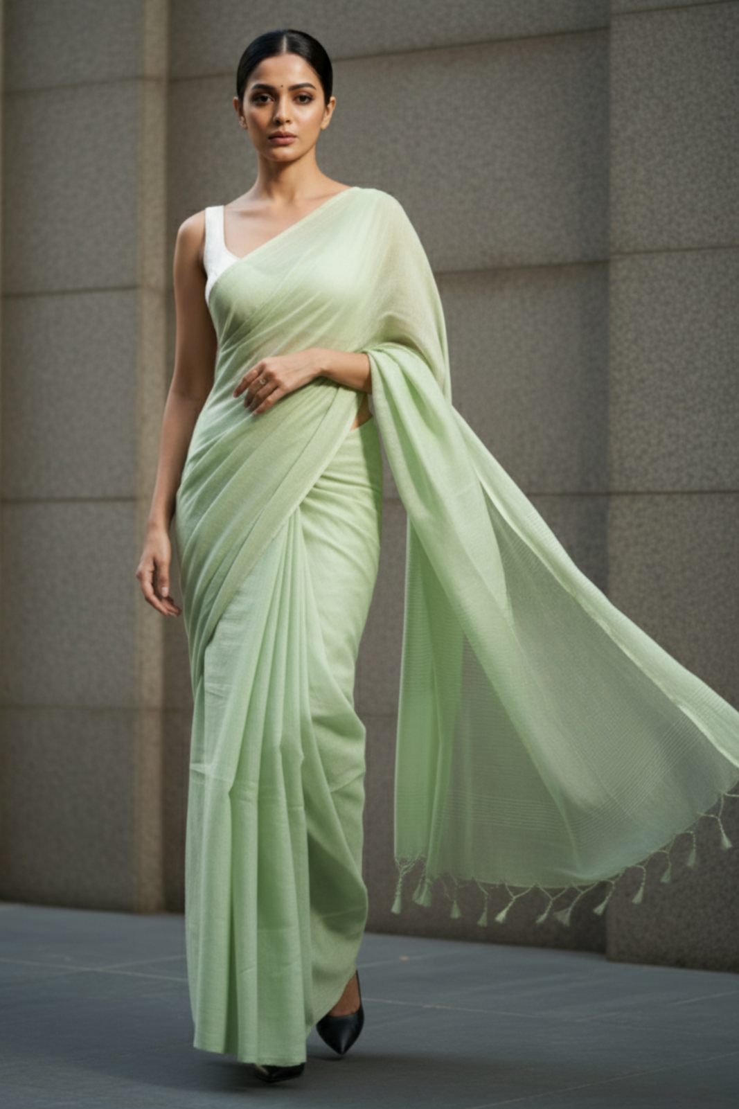 Silent Shahar | Cotton | Indidha Saree