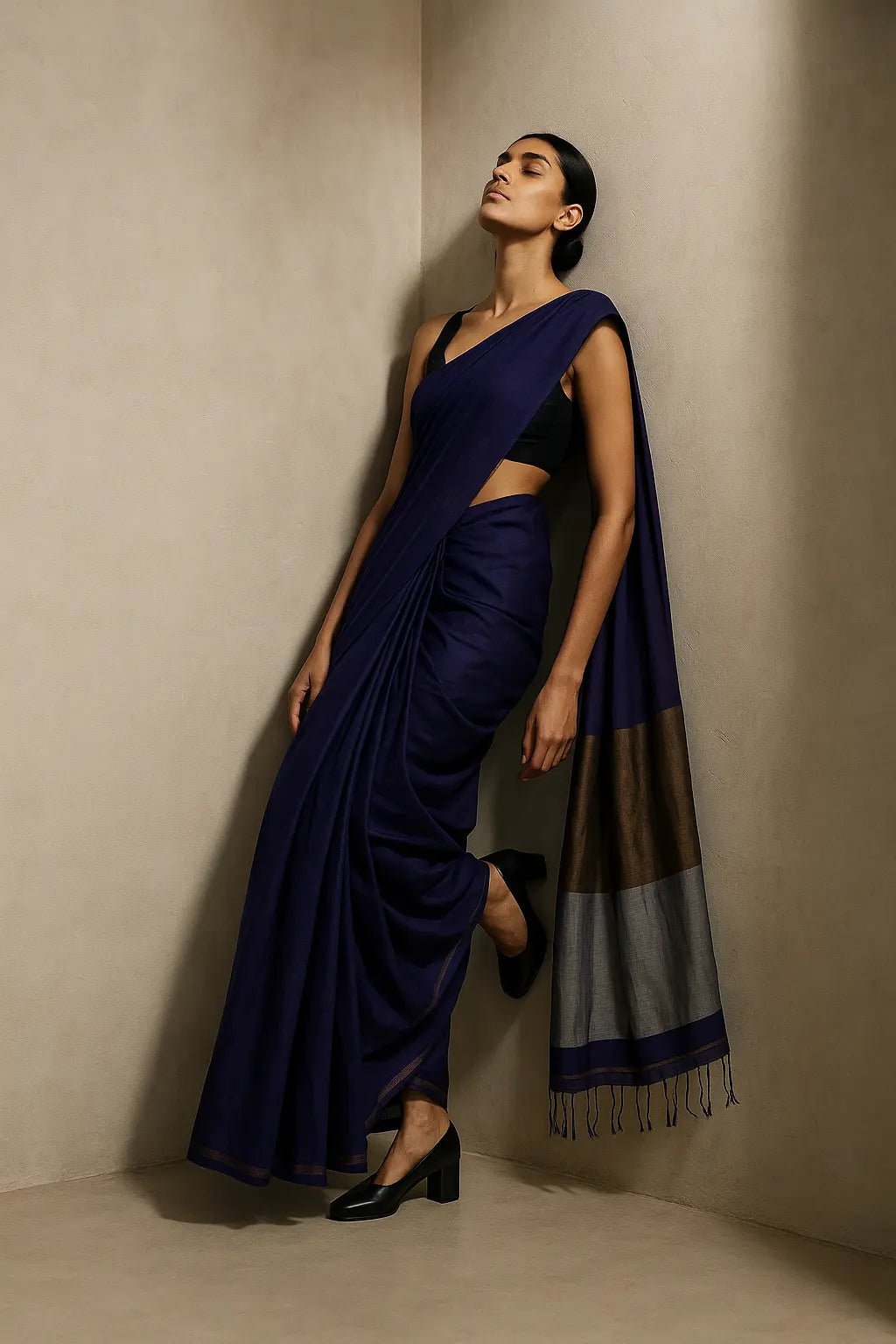 AZURE | Cotton | Indidha Saree