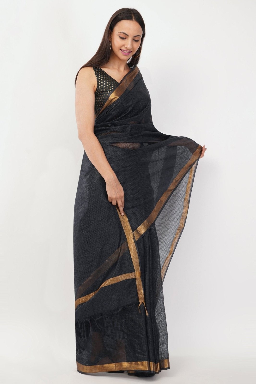 BLACK GOLD | Kota Doria | Indidha Saree