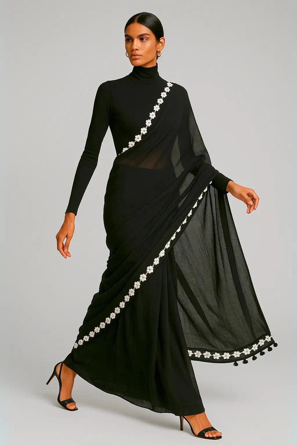 BLOSSOMES | Mul Cotton | Indidha Saree