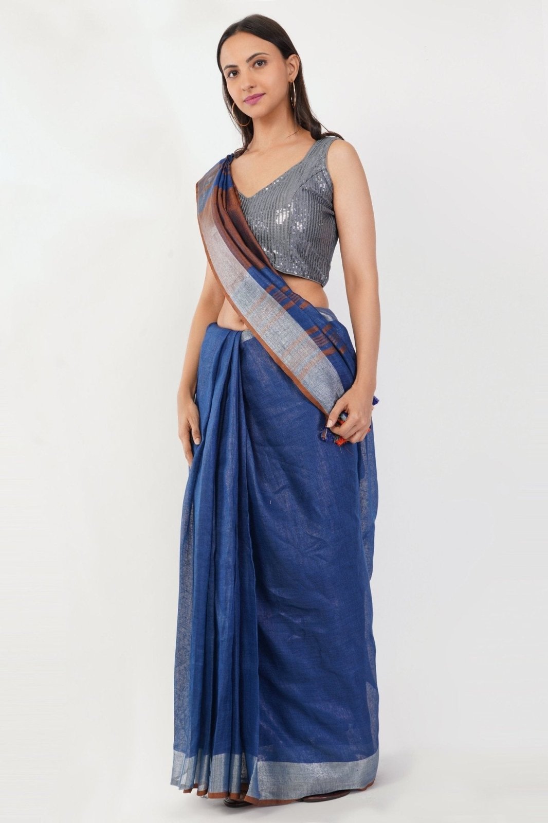 CAPUCHIN | Linen by Linen | Indidha Saree