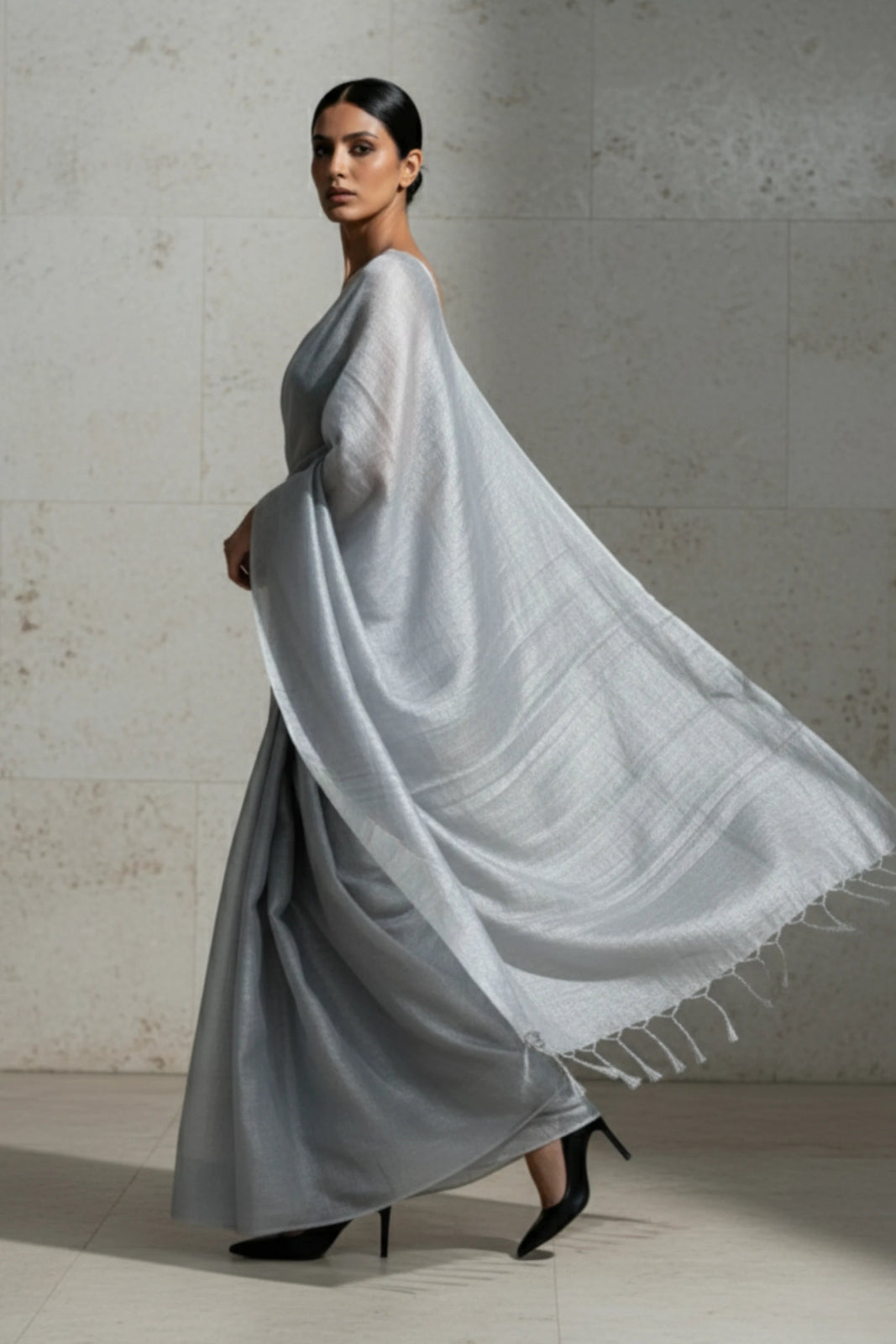 CHANDNI CHUNAR | Handloom Tissue | Indidha Saree