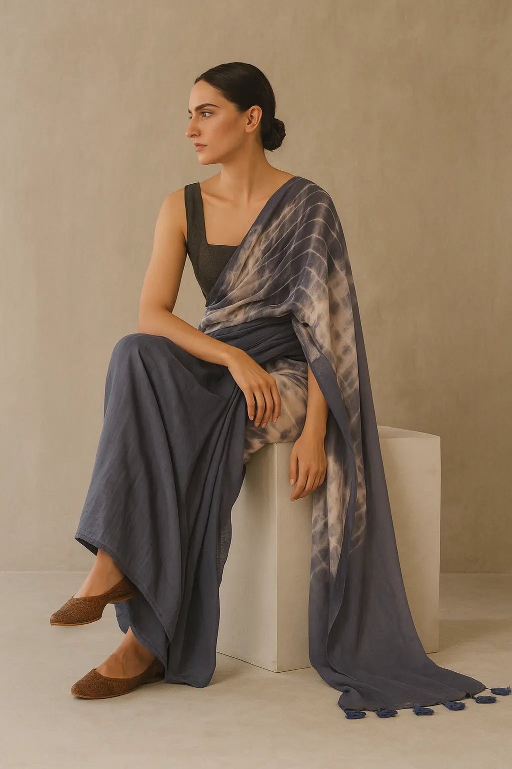 CHHAYA DHARA | Mul Cotton | Indidha Saree