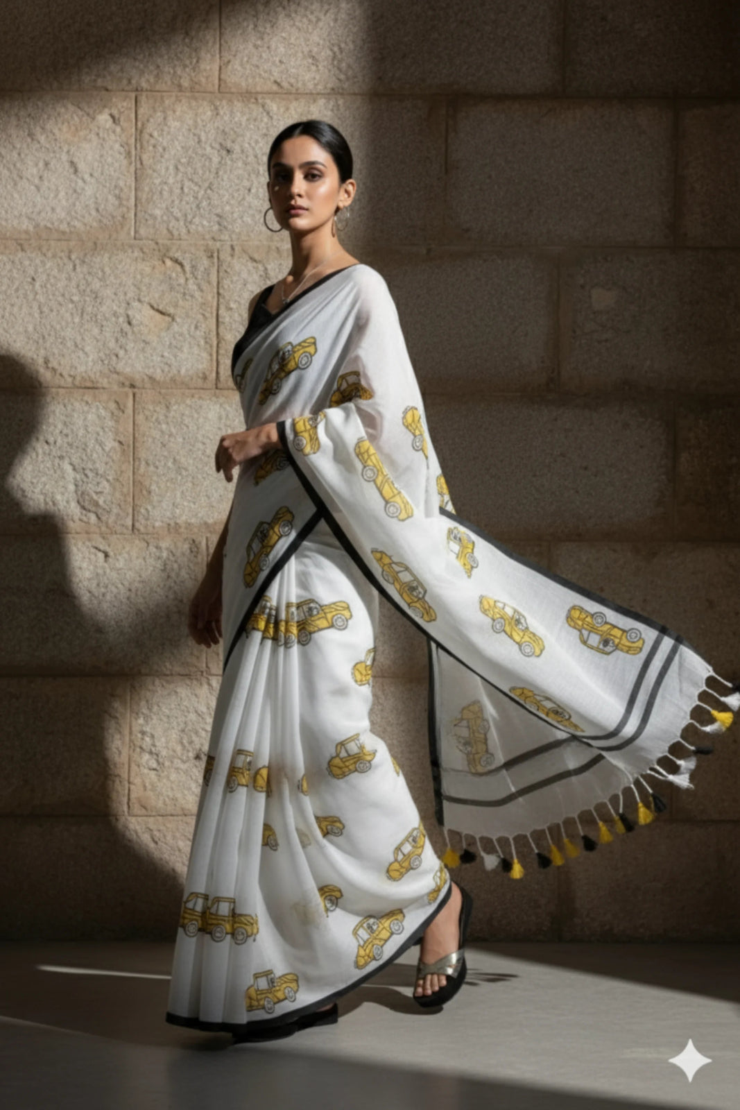 City Ride | Mul Cotton | Indidha Saree