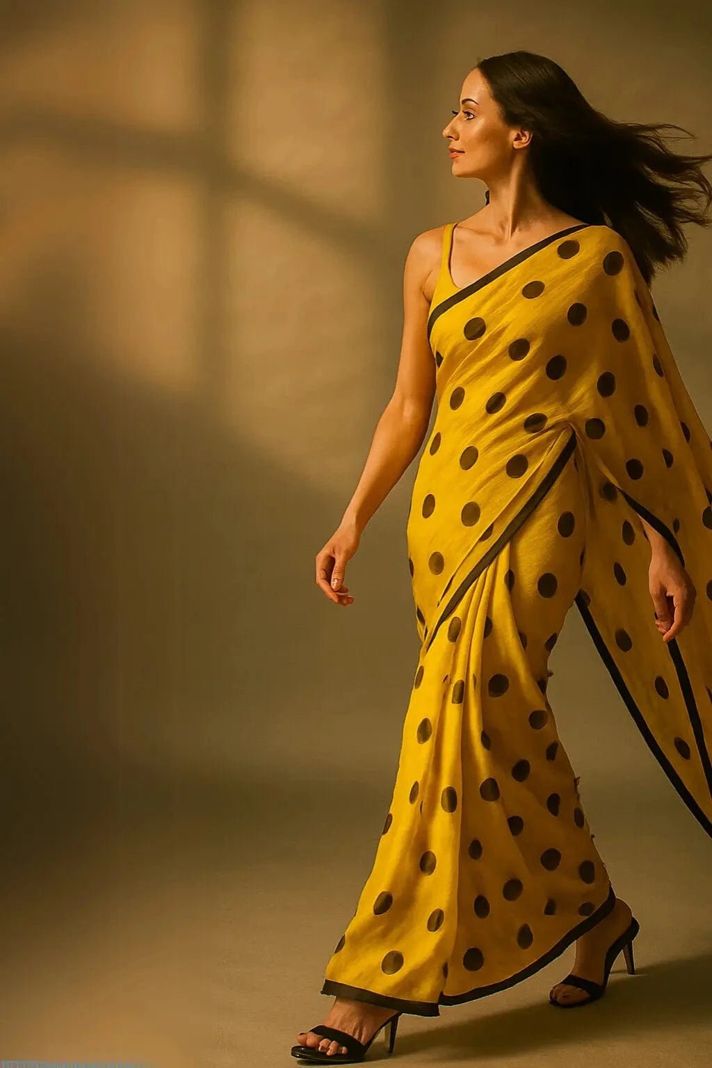 EBONY SUNSHINE | Mul Cotton | Indidha Saree