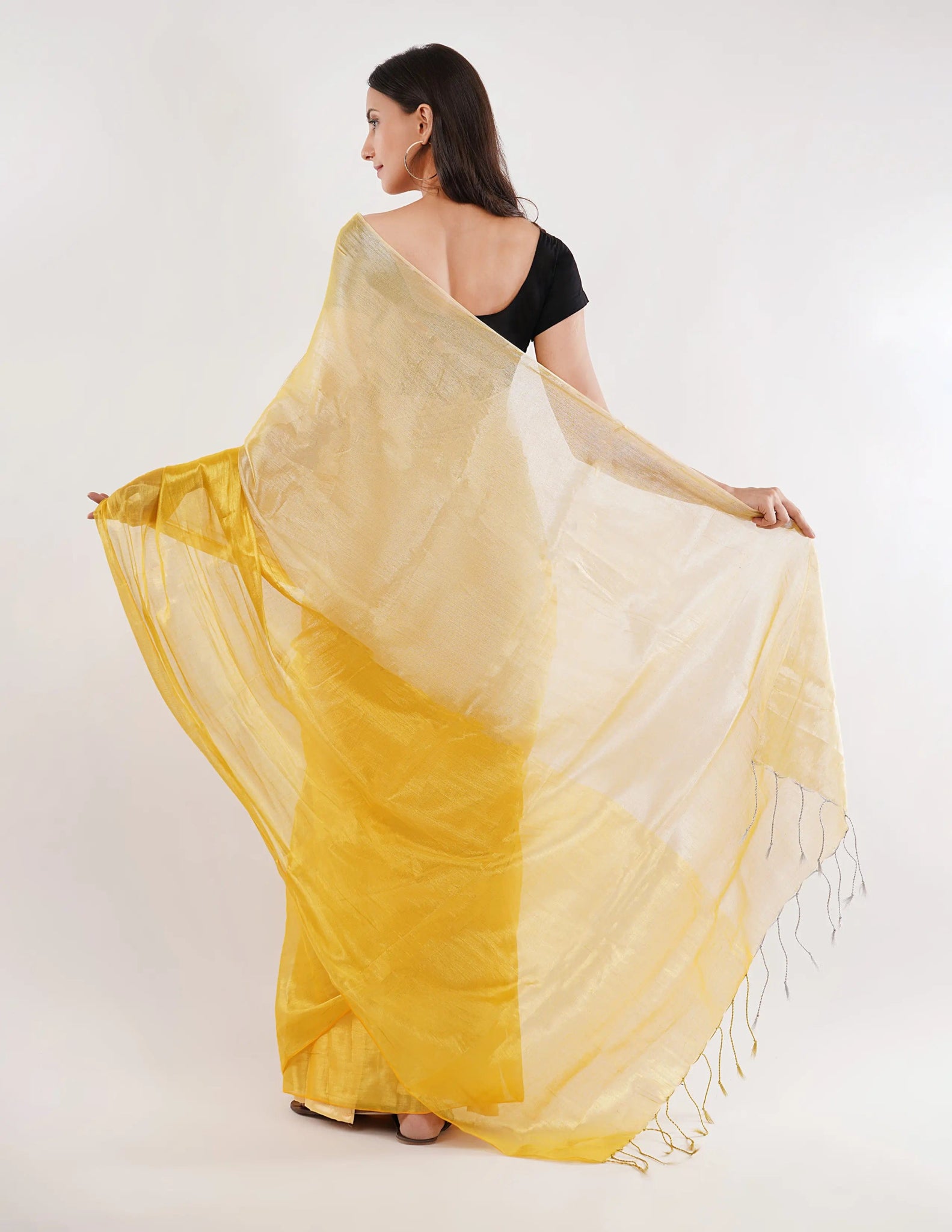 HONEYDEW | Handloom Tissue | Indidha Saree