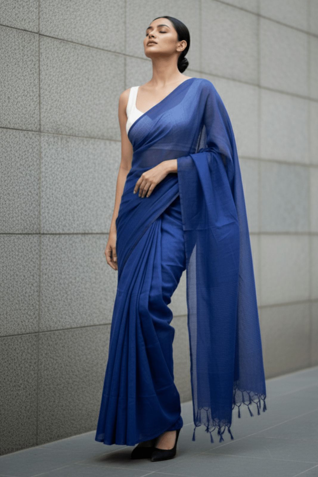 Indigo Hour | Cotton | Indidha Saree