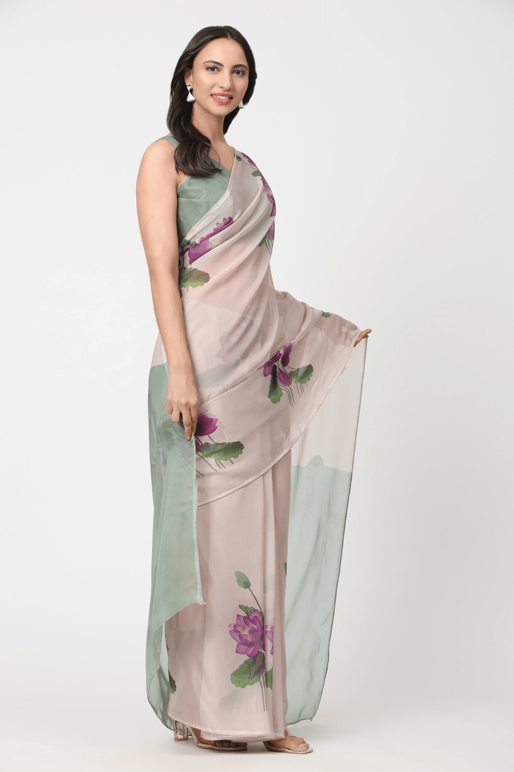 METALLIC SENSE  | Organza | Indidha Saree