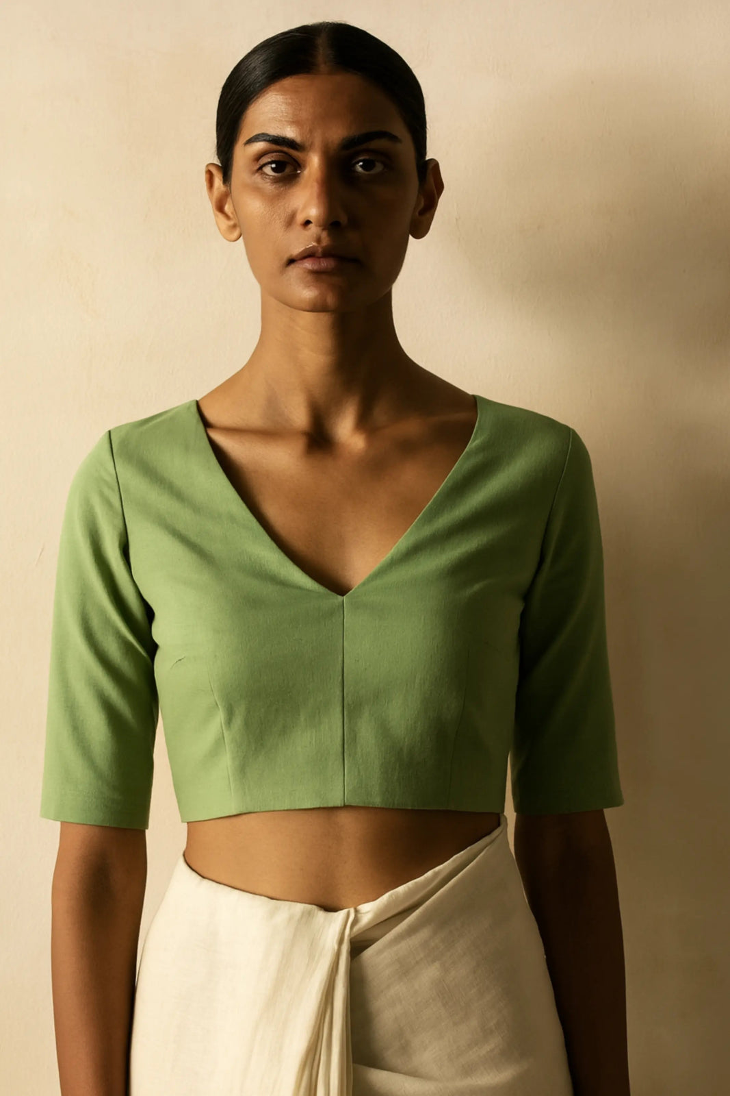 Mint Root | Mul Cotton | Blouse Fabric