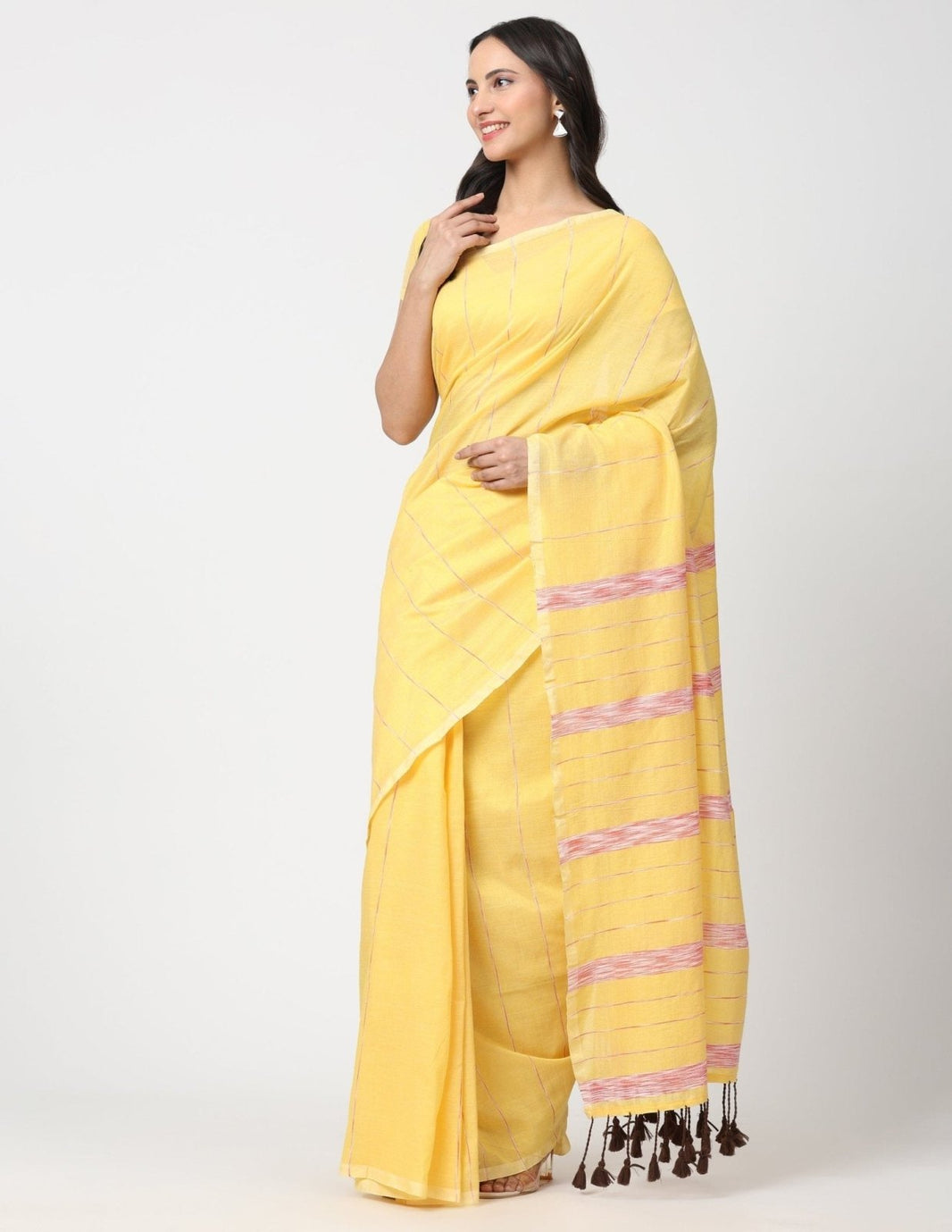 MODERN MARIGOLD | Pure Cotton | Indidha Saree