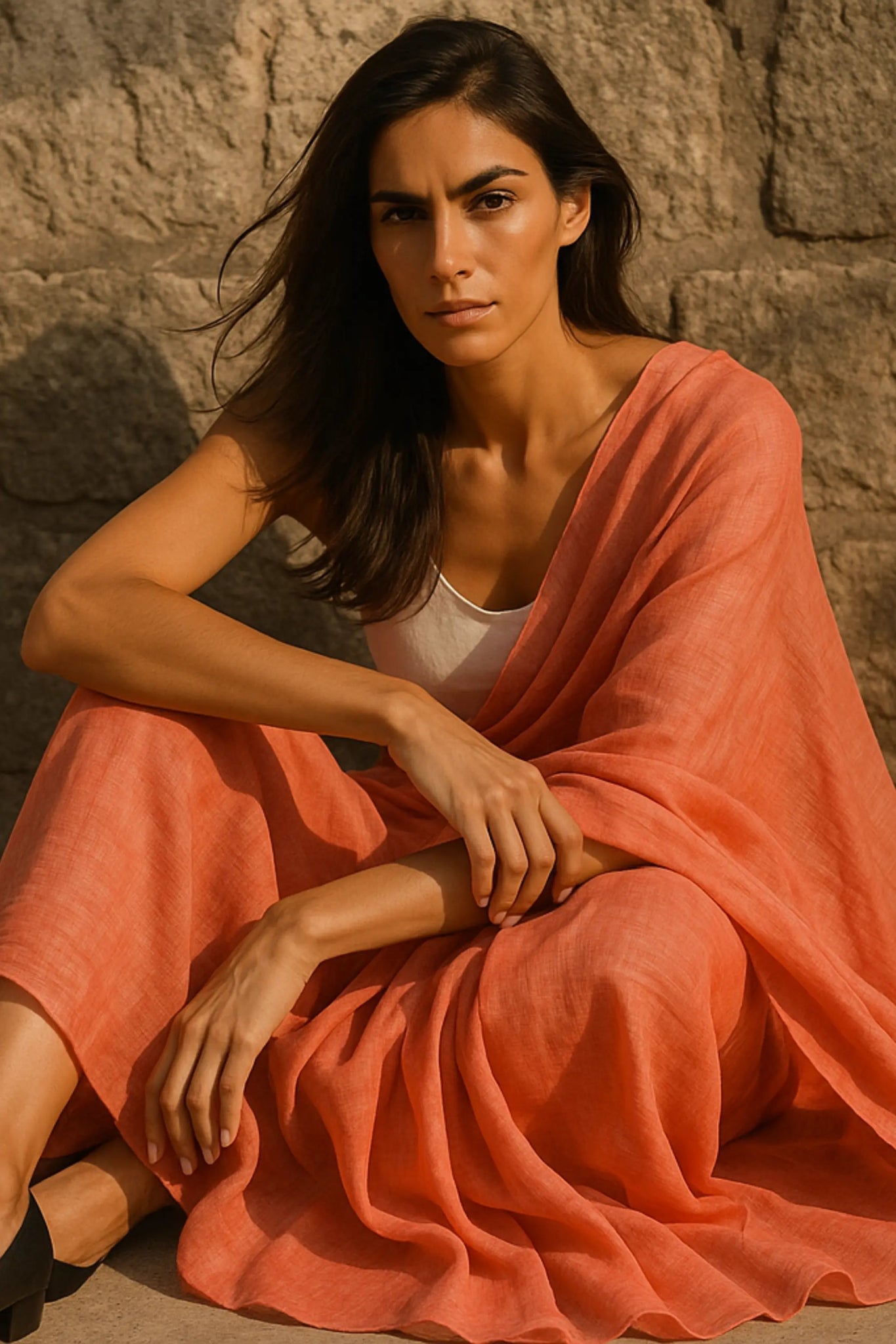 Molten Light | Handloom Mul Cotton | Indidha Saree