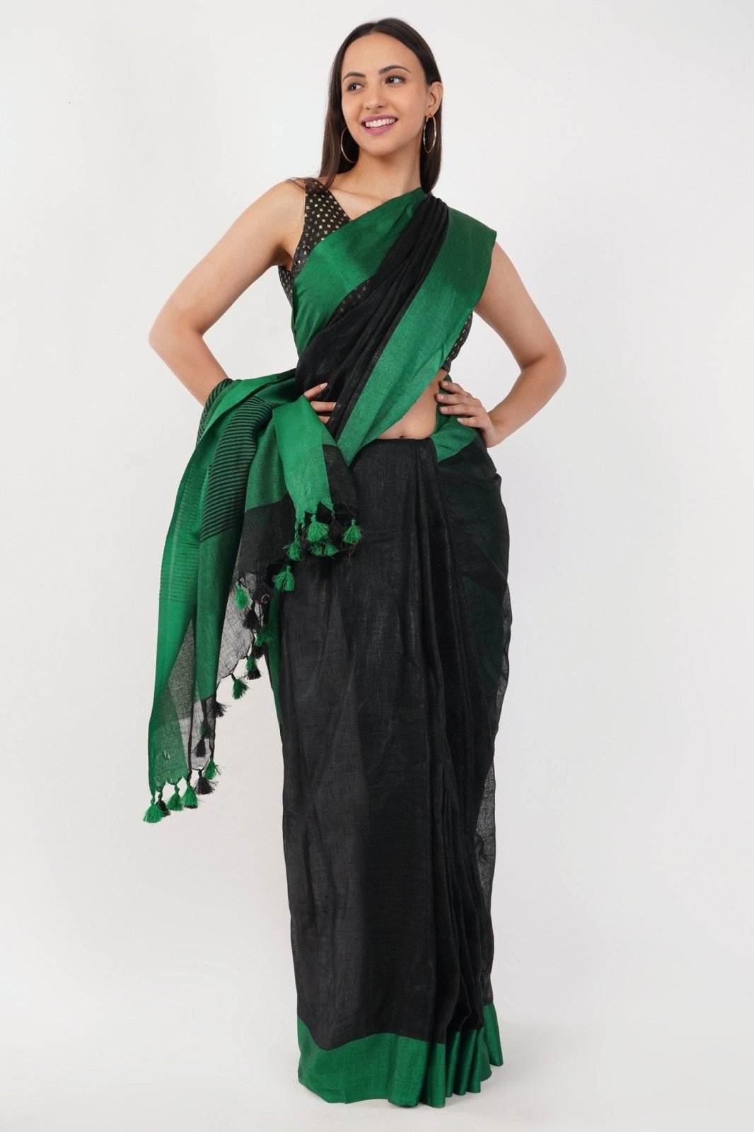 NORTHERN STAR | Linen by Linen | Indidha Saree