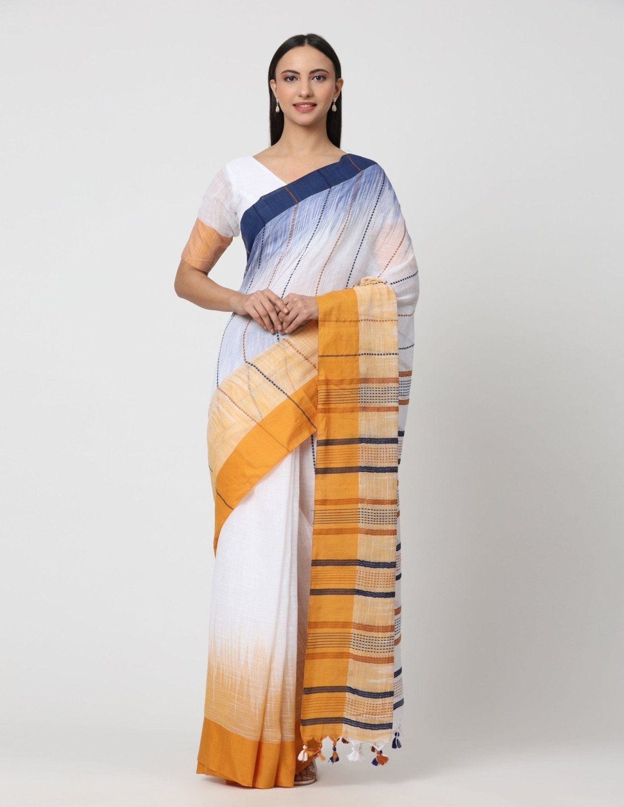 PRABHA | Assam Mercerized Cotton | Indidha Saree