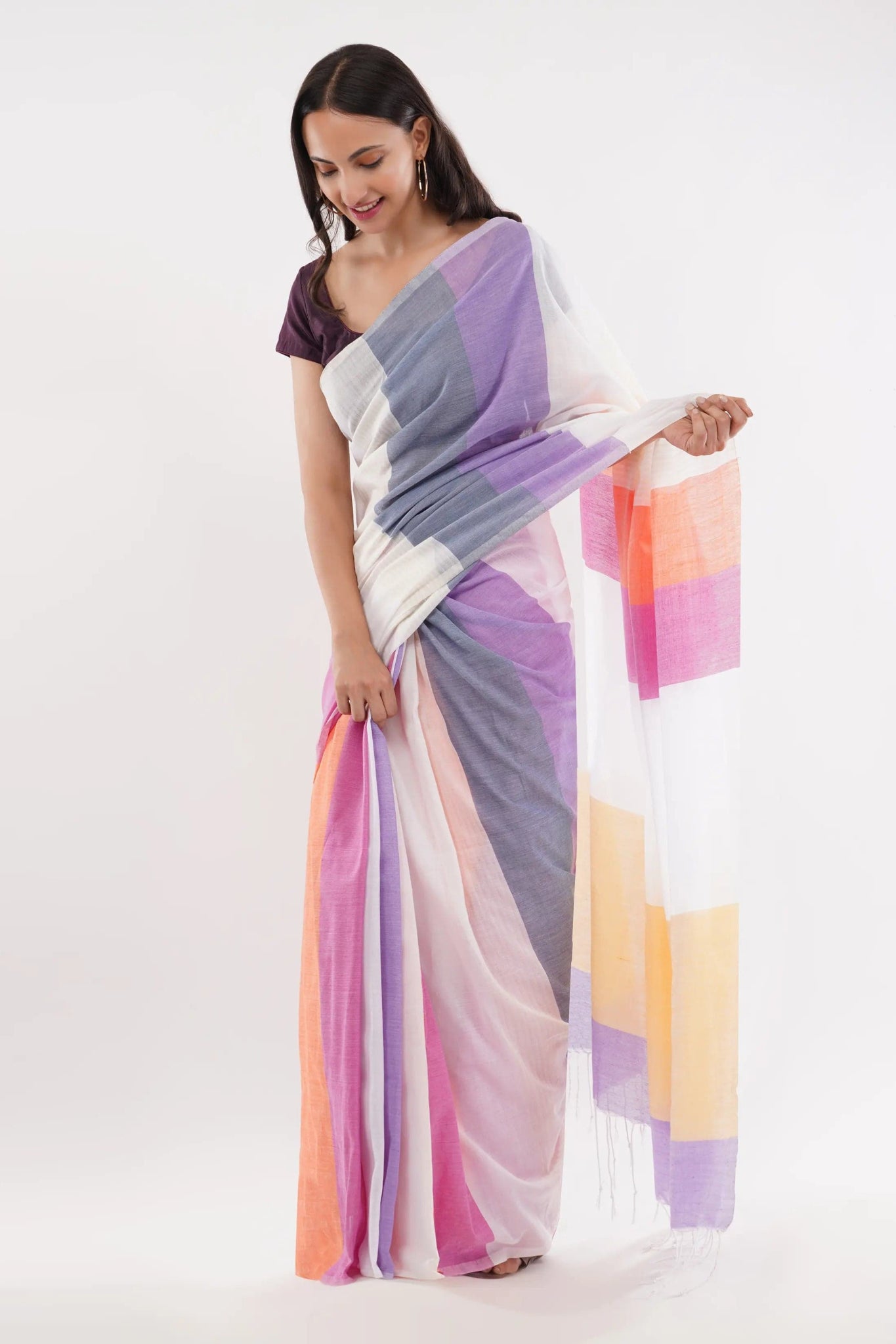 ROSEWOOD | Pure Cotton | Indidha Saree
