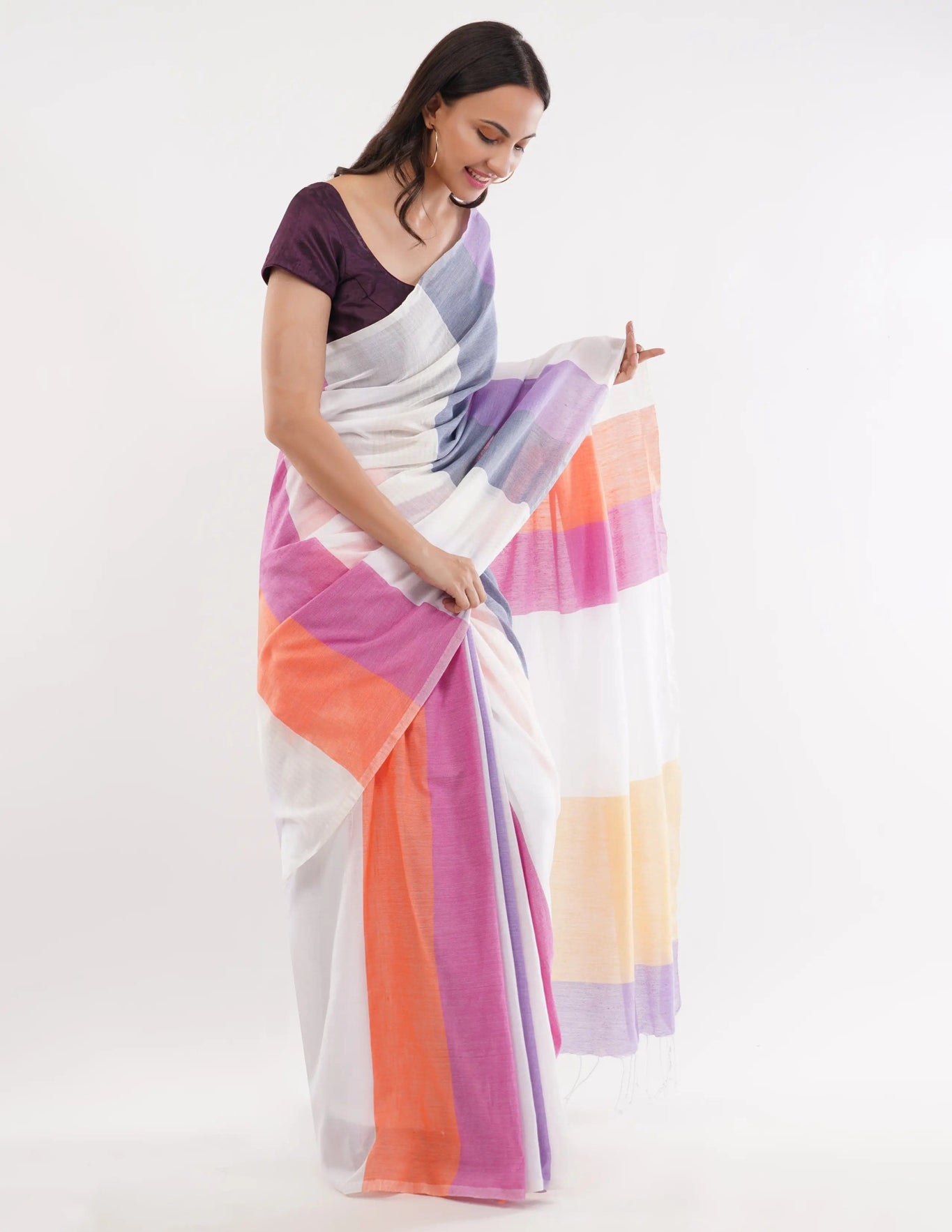 ROSEWOOD | Pure Cotton | Indidha Saree
