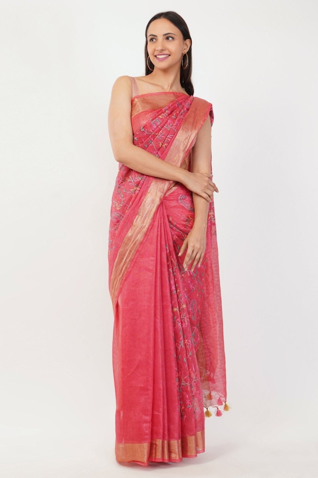 ROSY AURA | Muga Silk | Indidha Saree