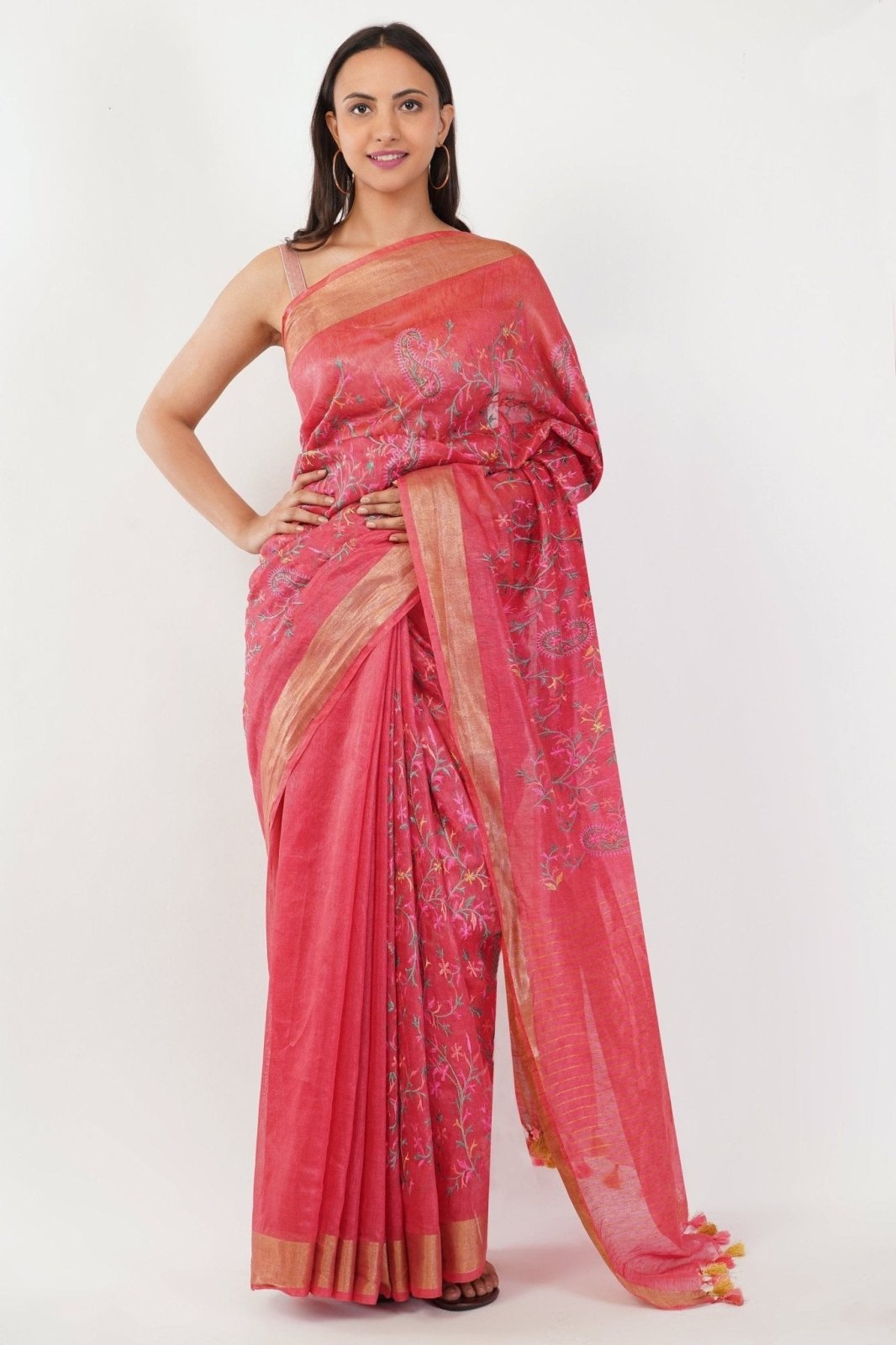 ROSY AURA | Muga Silk | Indidha Saree