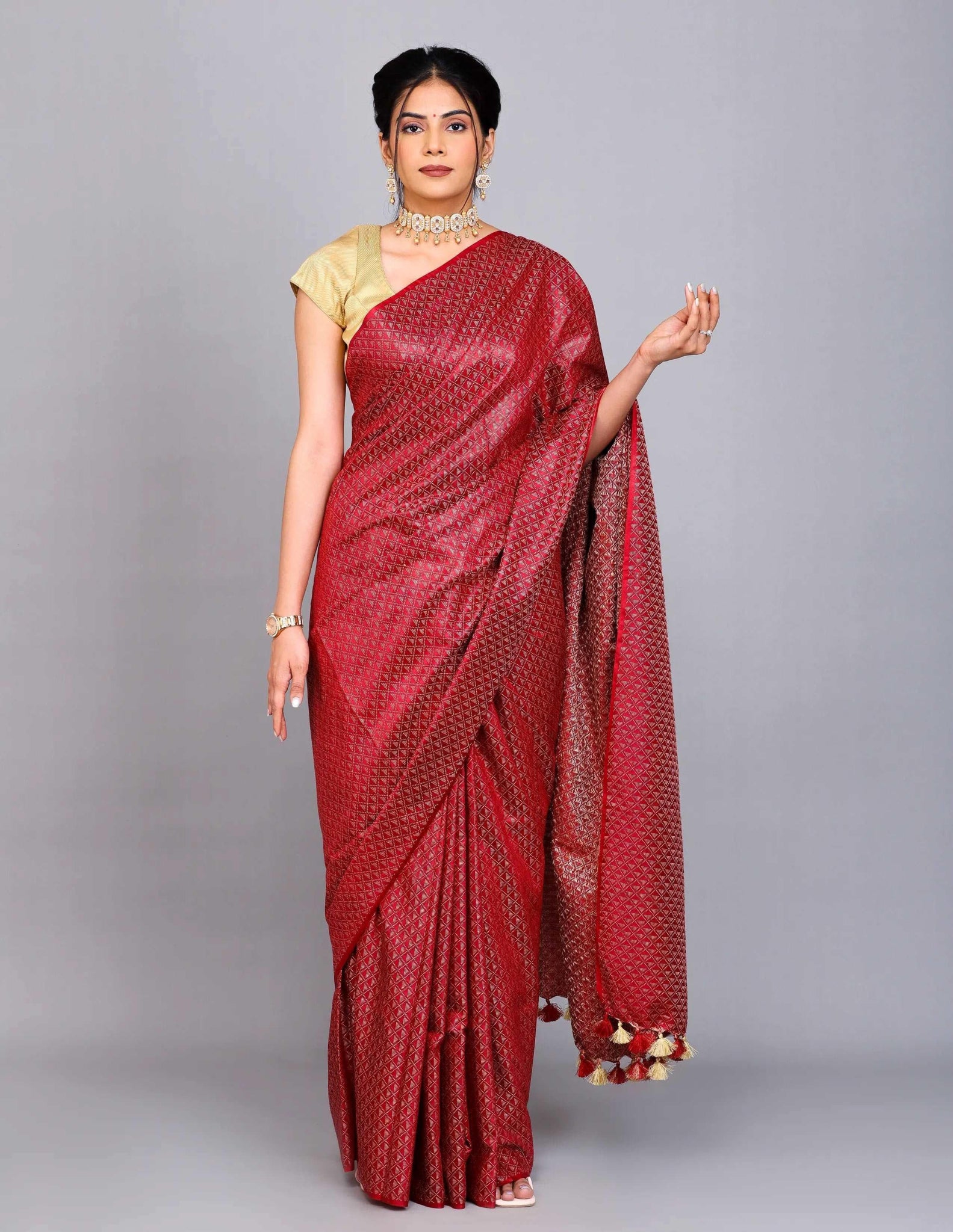 AIDA | Kota Zari Viscose | Indidha Saree