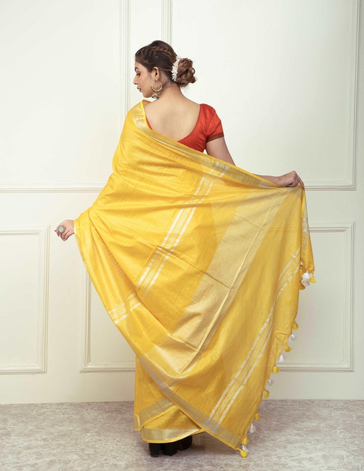 AMBER | Cotton Slub | Indidha Saree