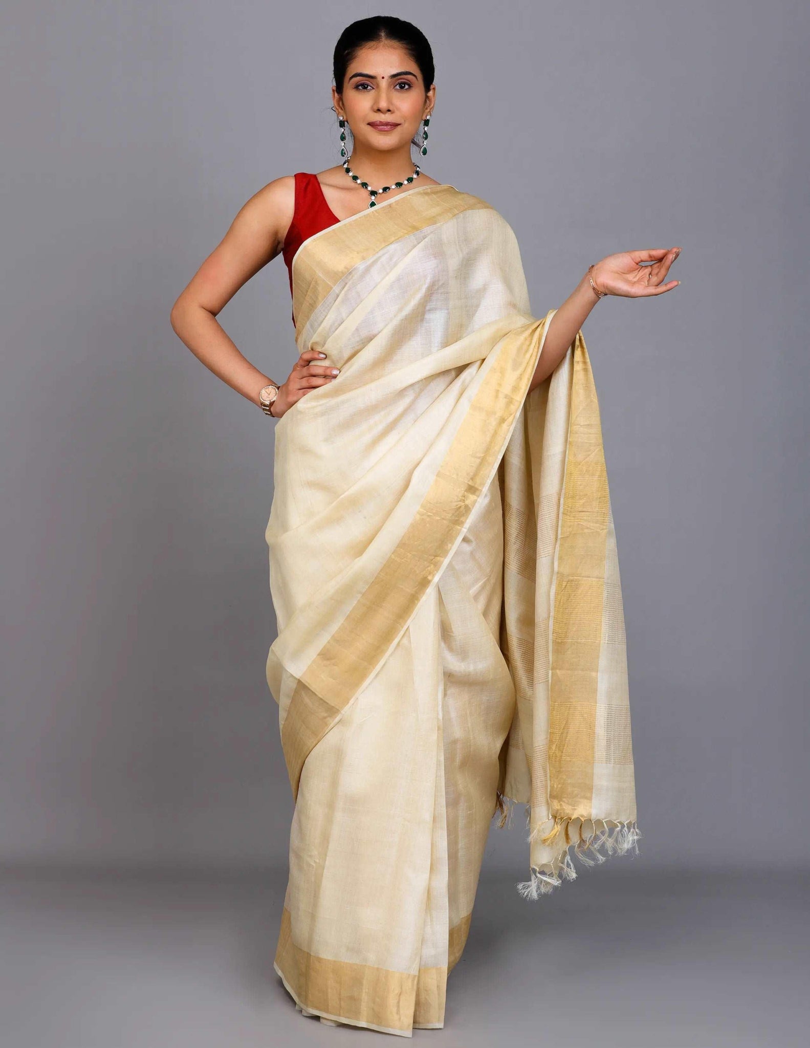 AUREATE | Kosa Zari Silk | Indidha Saree