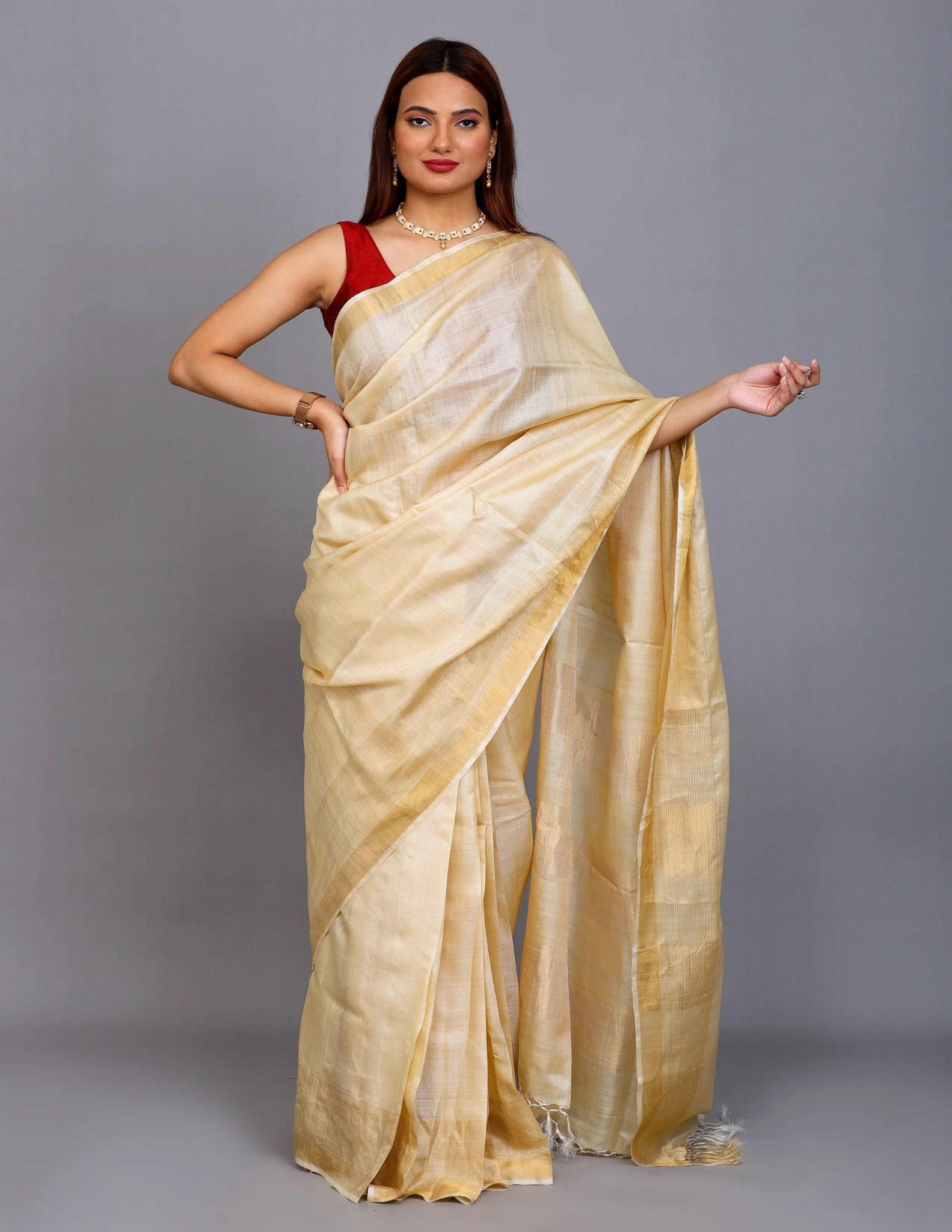 AURIC | Kosa Zari Silk | Indidha Saree