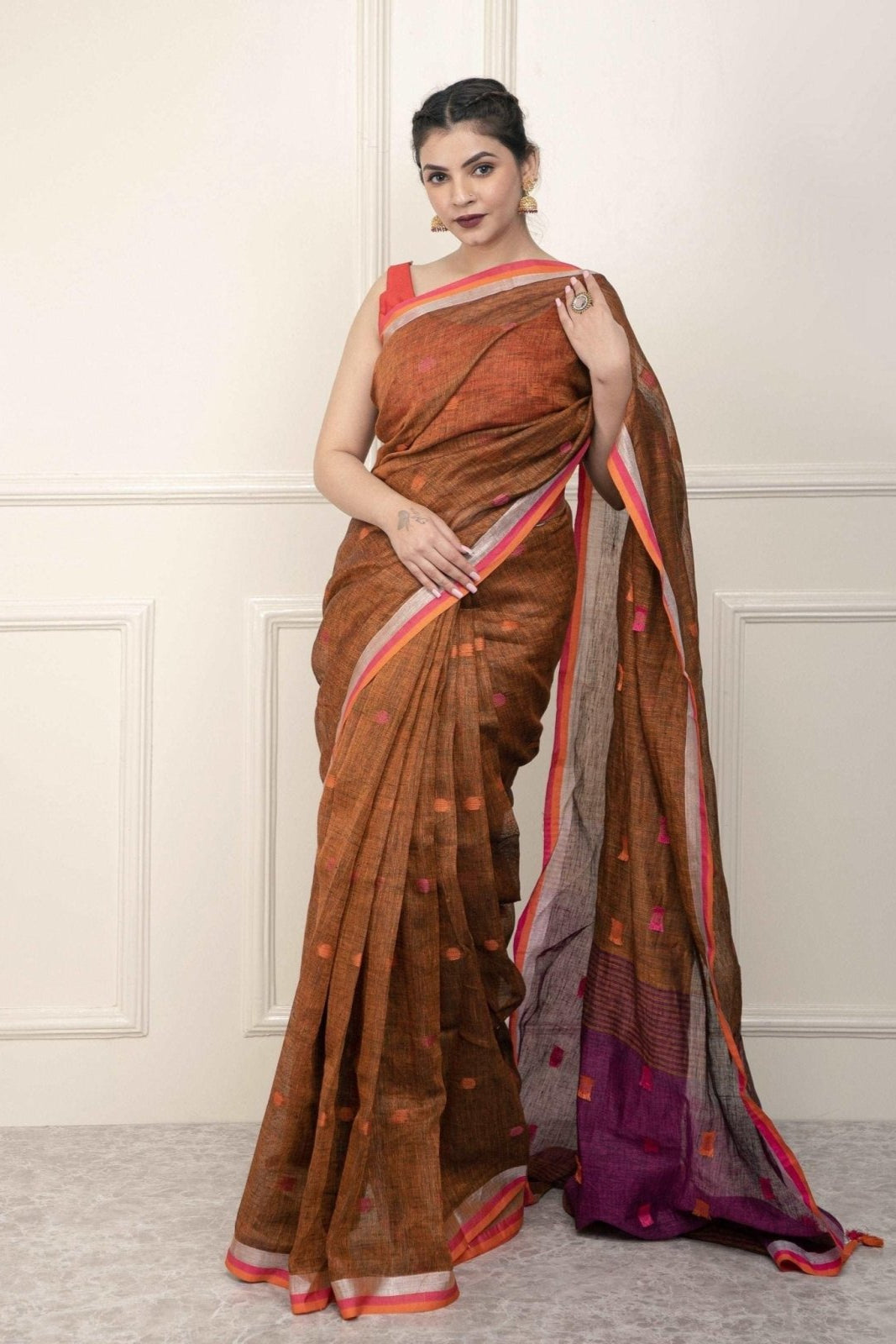 BEAD | Linen | Indidha Saree