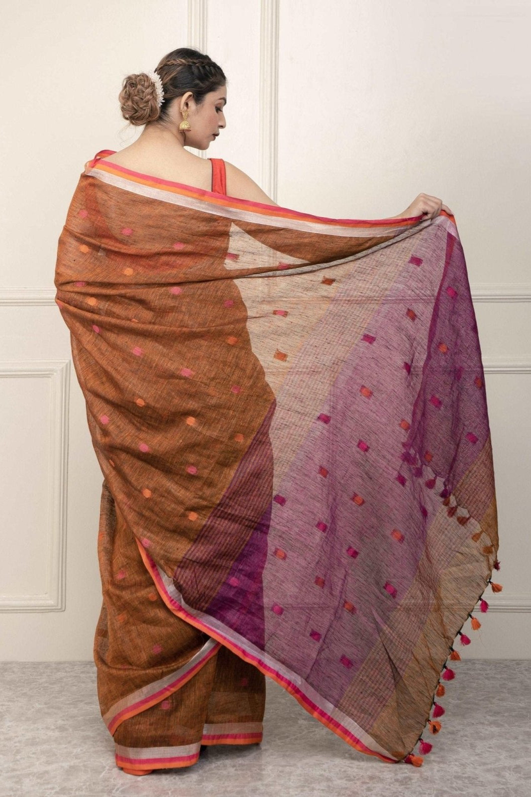BEAD | Linen | Indidha Saree