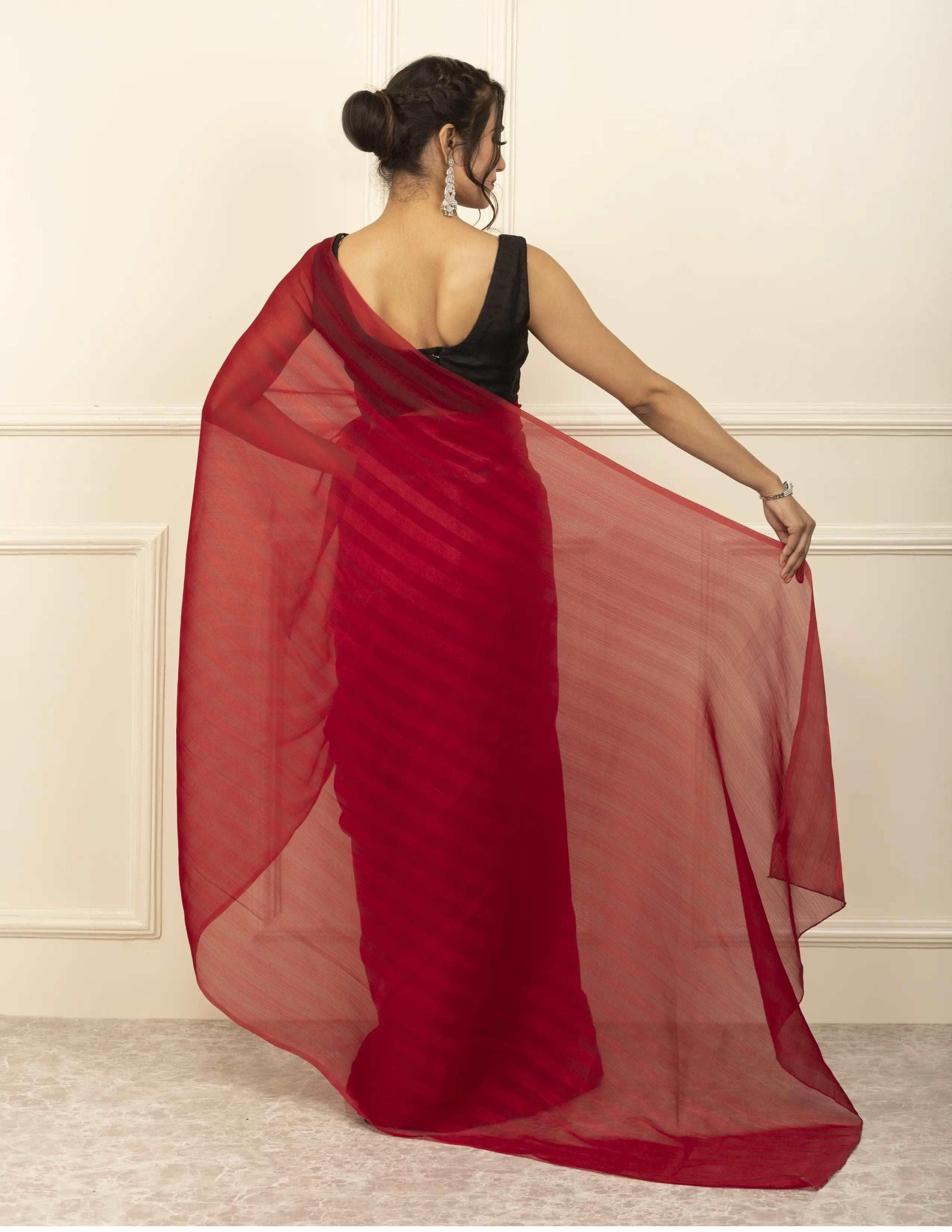 CHAHAT | Burberry Tissue | Indidha Saree