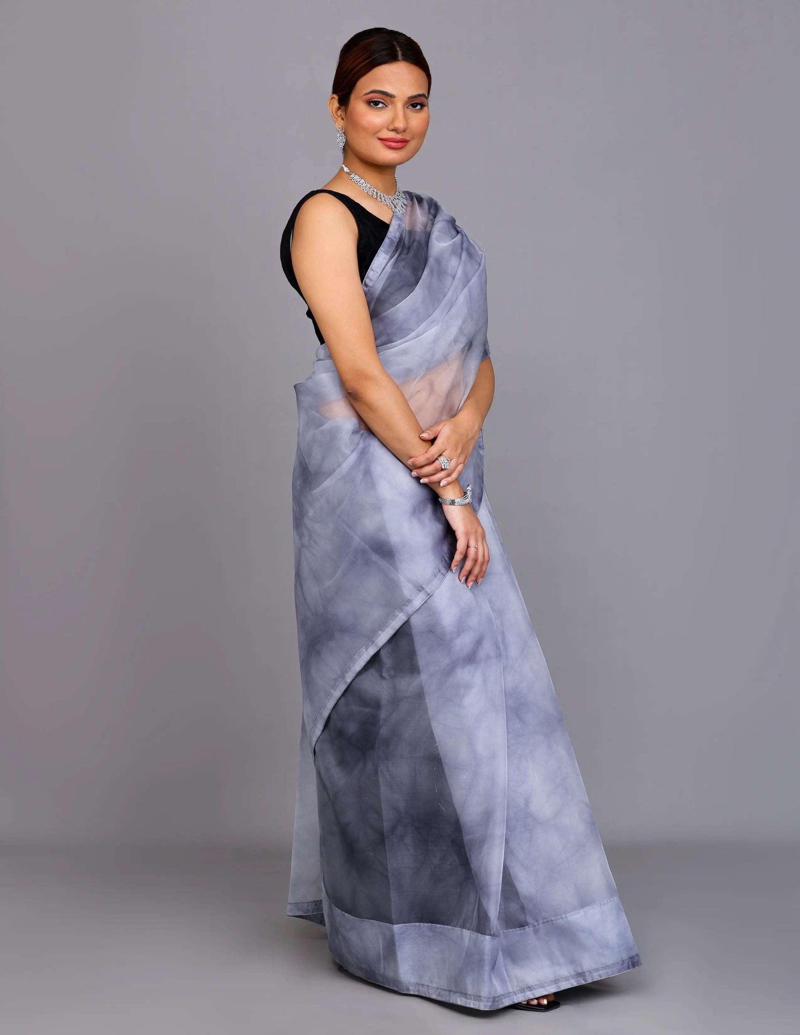 GAGAN CHUMBI | Organza | Indidha Saree