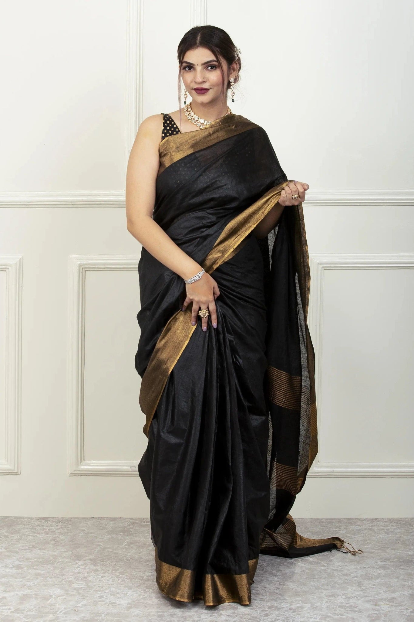 GOLDEN NIGHT | Kota Silk | Indidha Saree