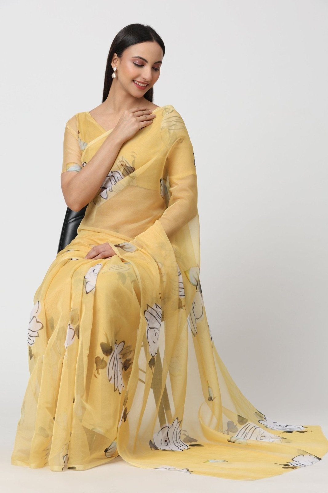 HAZARON KHWAHISEN | Organza | Indidha Saree