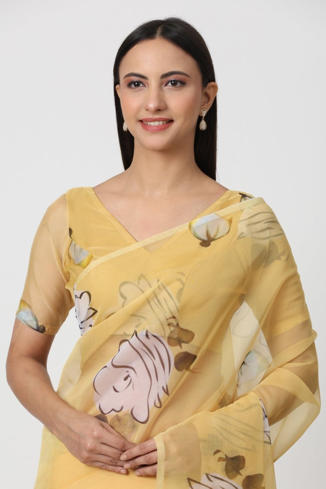HAZARON KHWAHISEN | Organza | Indidha Saree