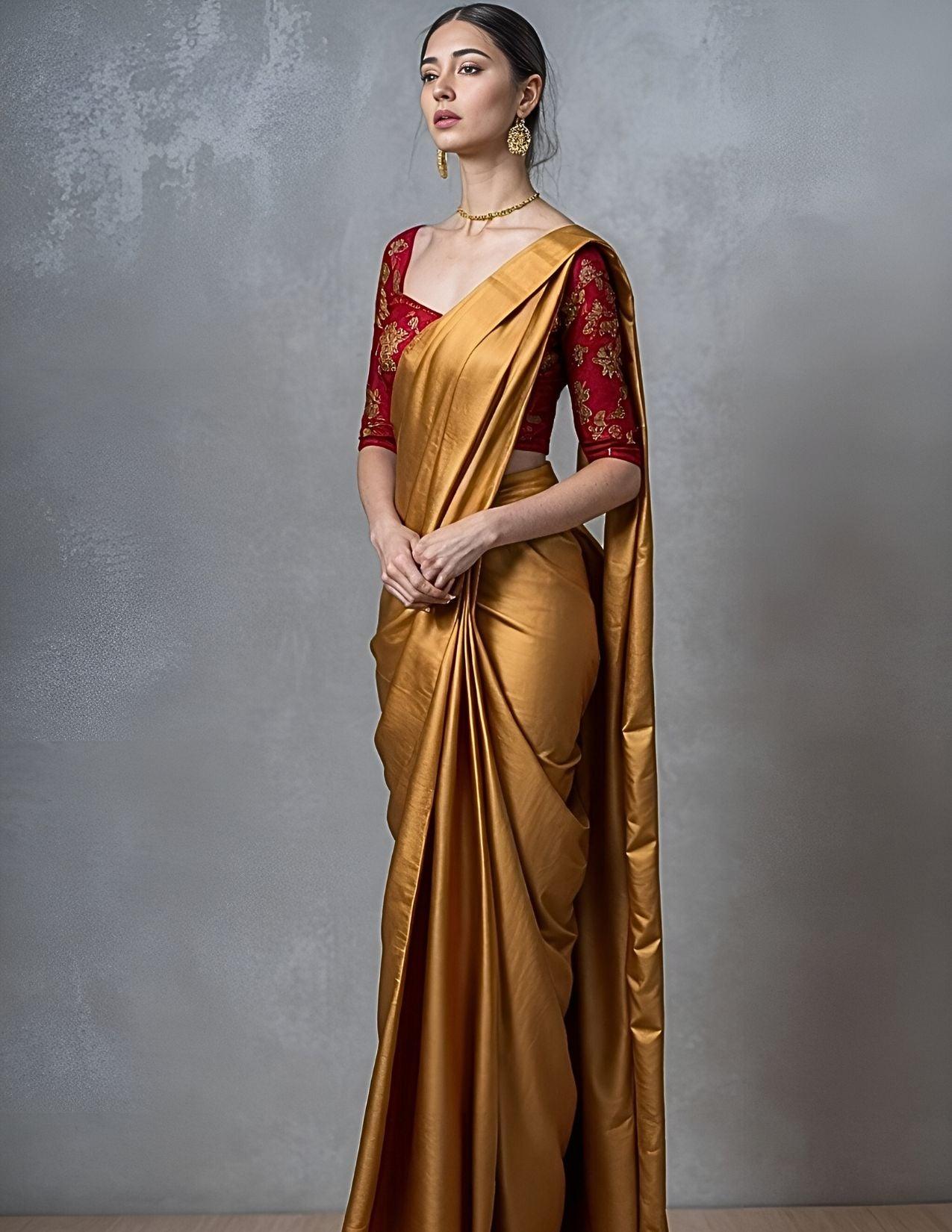 KANOK | Pure Chanderi Tissue Silk | Indidha Saree
