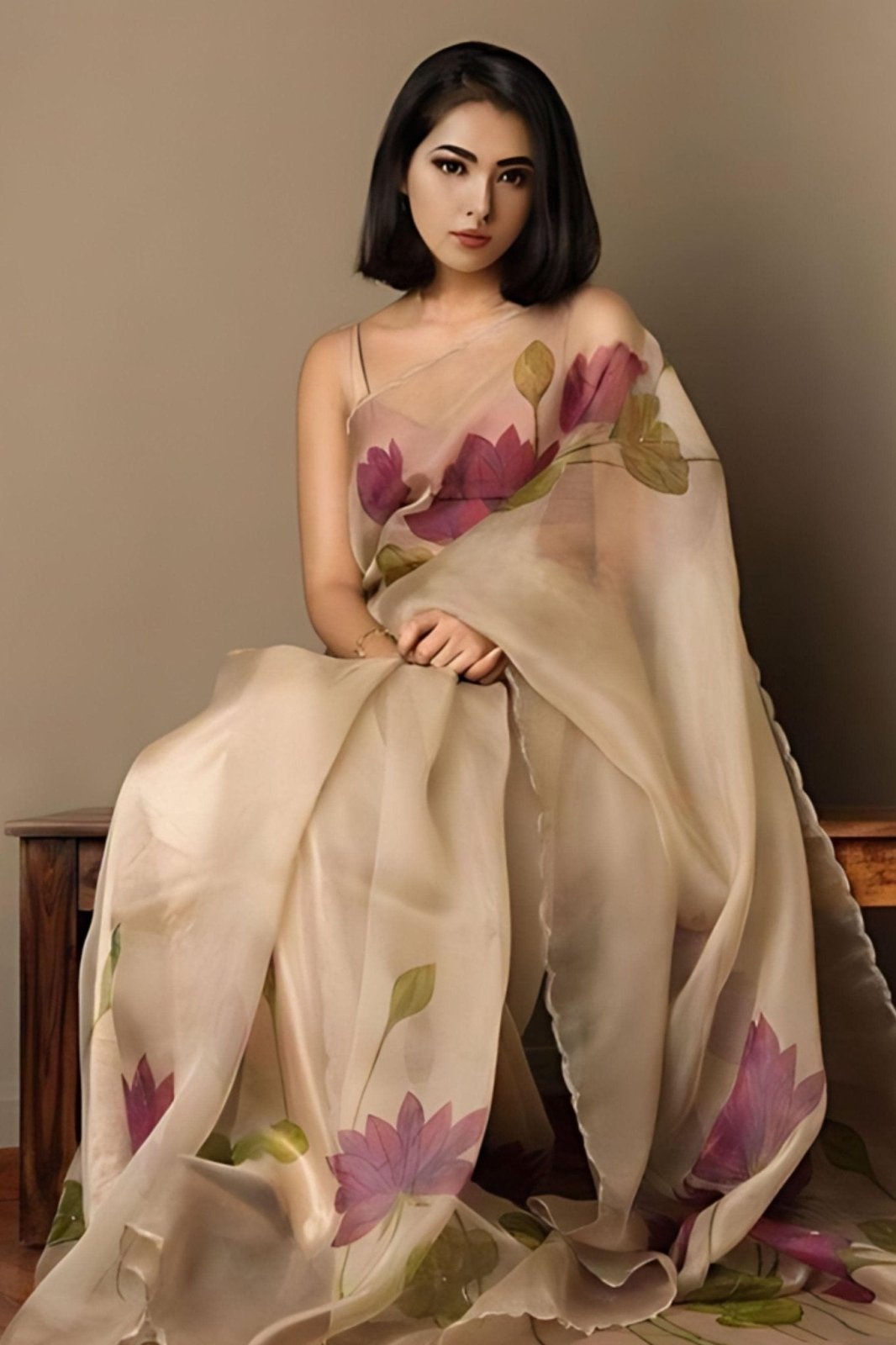 MADAM METALLIC  | Organza | Indidha Saree