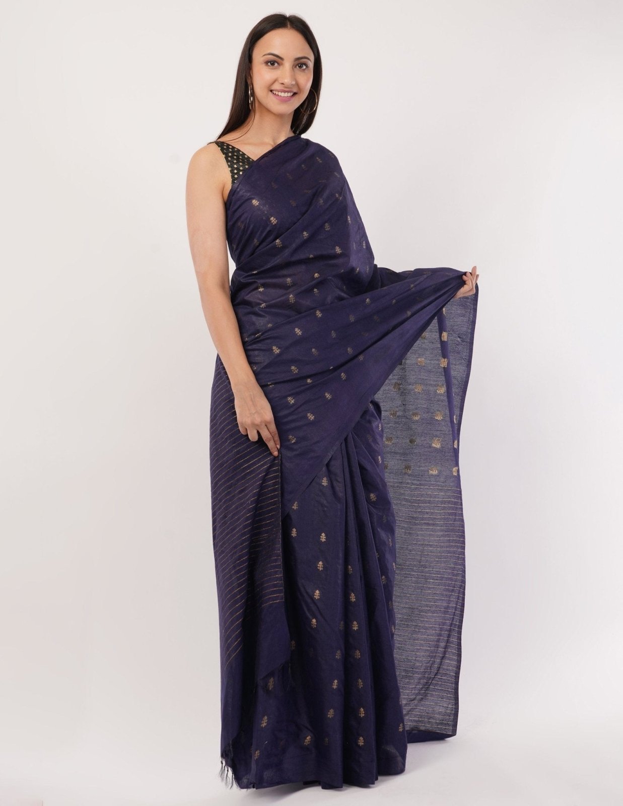 ZARA | Kota Viscose Zari Buta | Indidha Saree