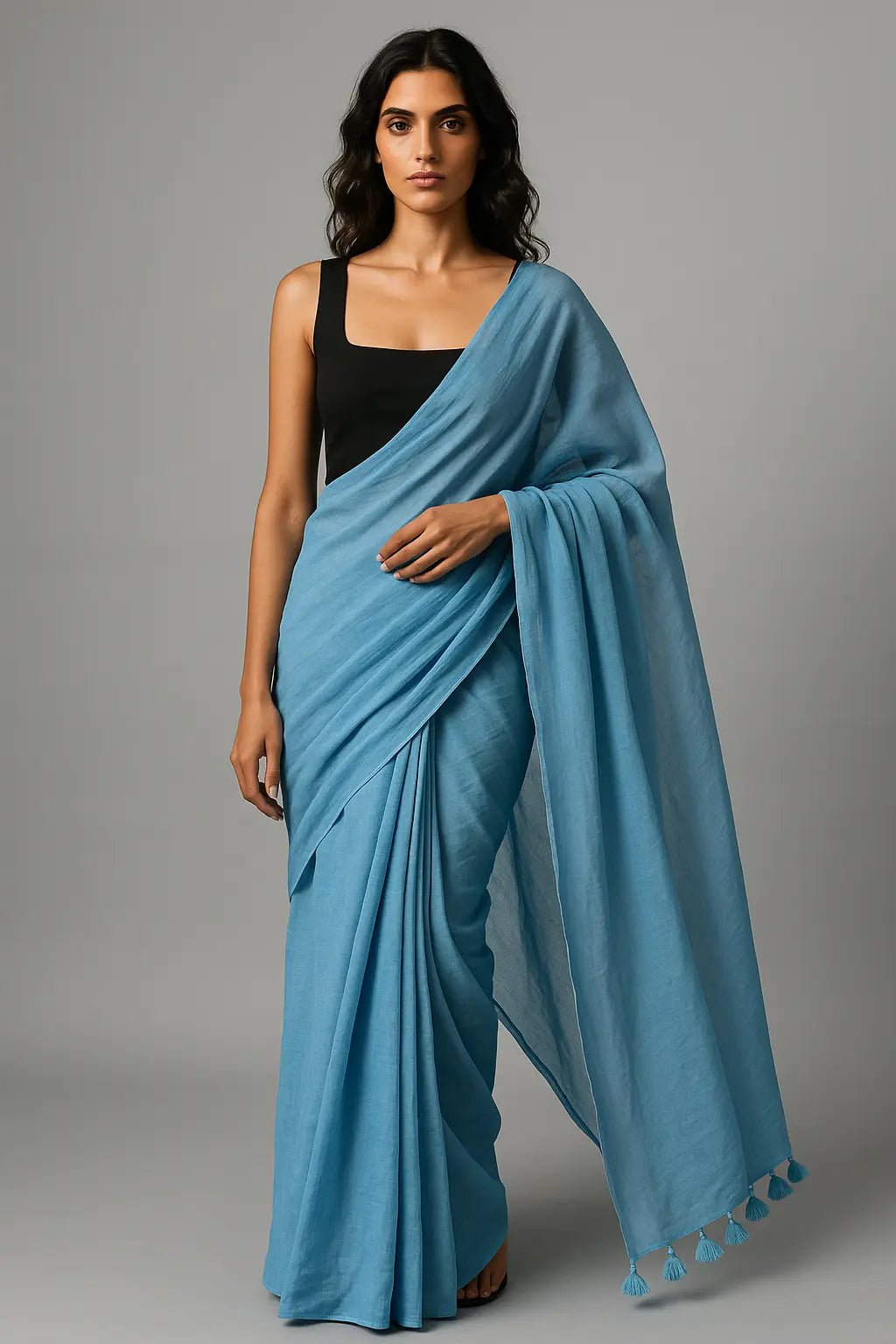 SERENE SAPPHIRE | Cotton | Indidha Saree