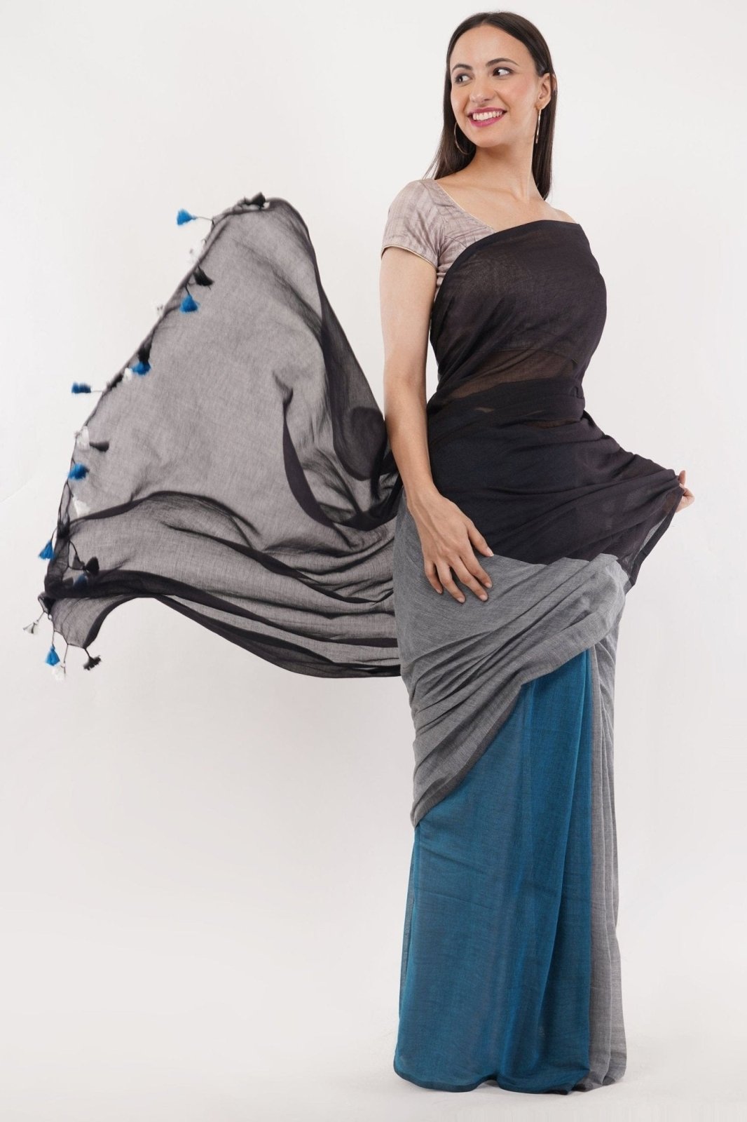 SHADES OF GRACE | Mul Cotton | Indidha Saree