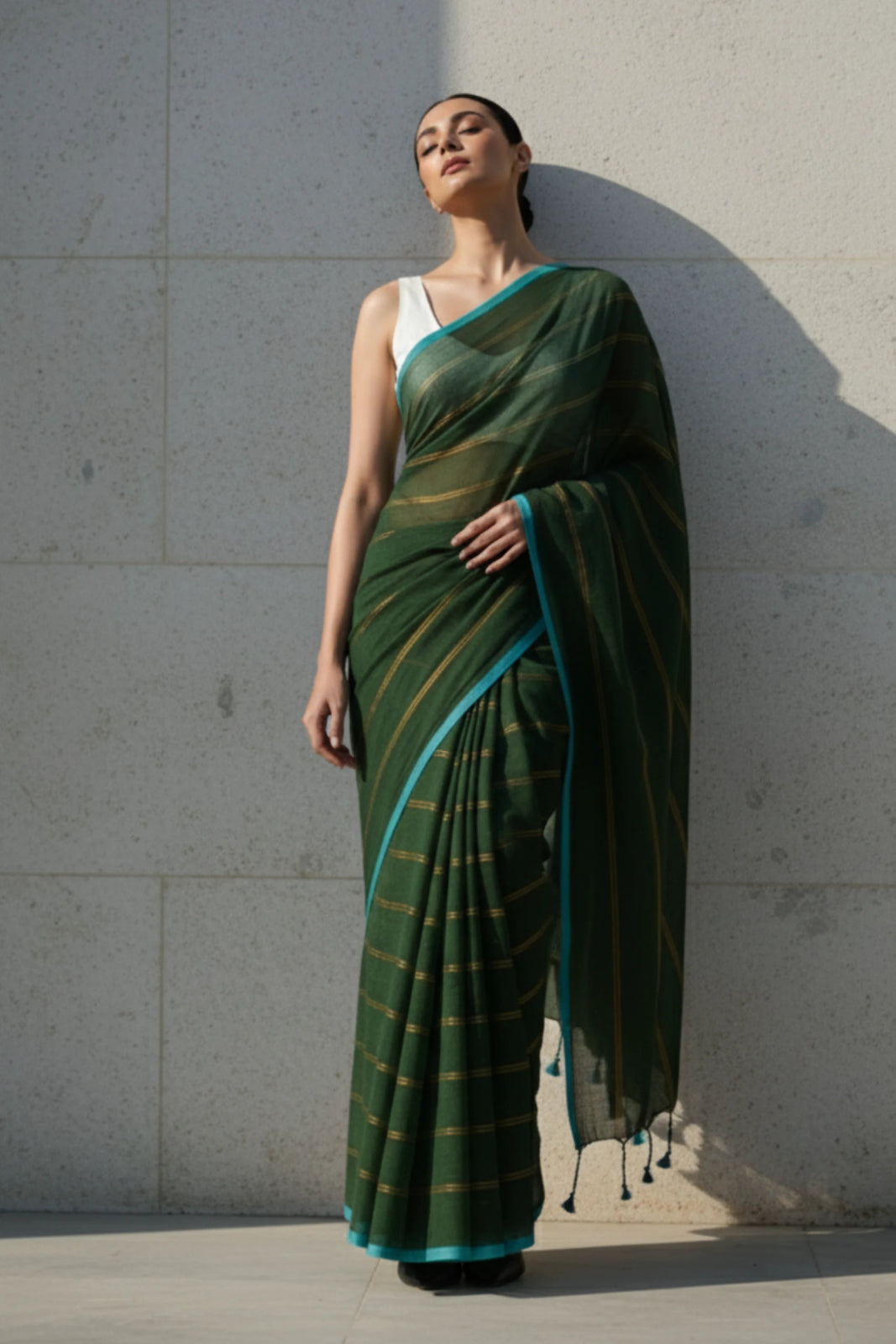 STARRY FOREST | Mul Cotton | Indidha Saree