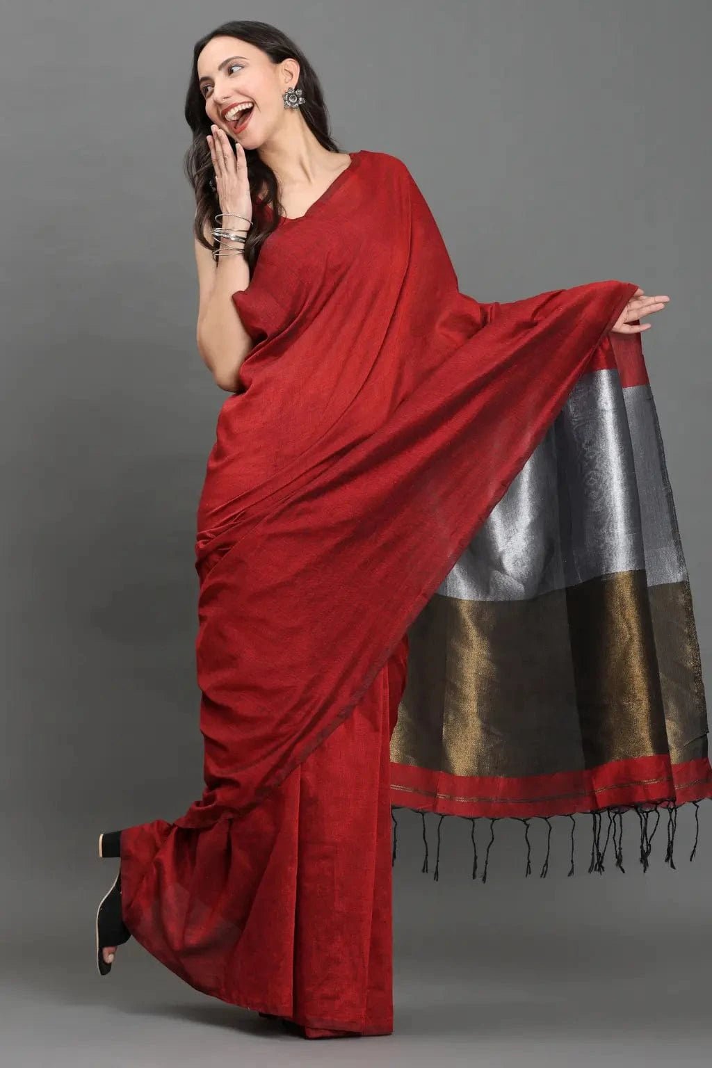 SUNSET GLOW | Cotton | Indidha Saree