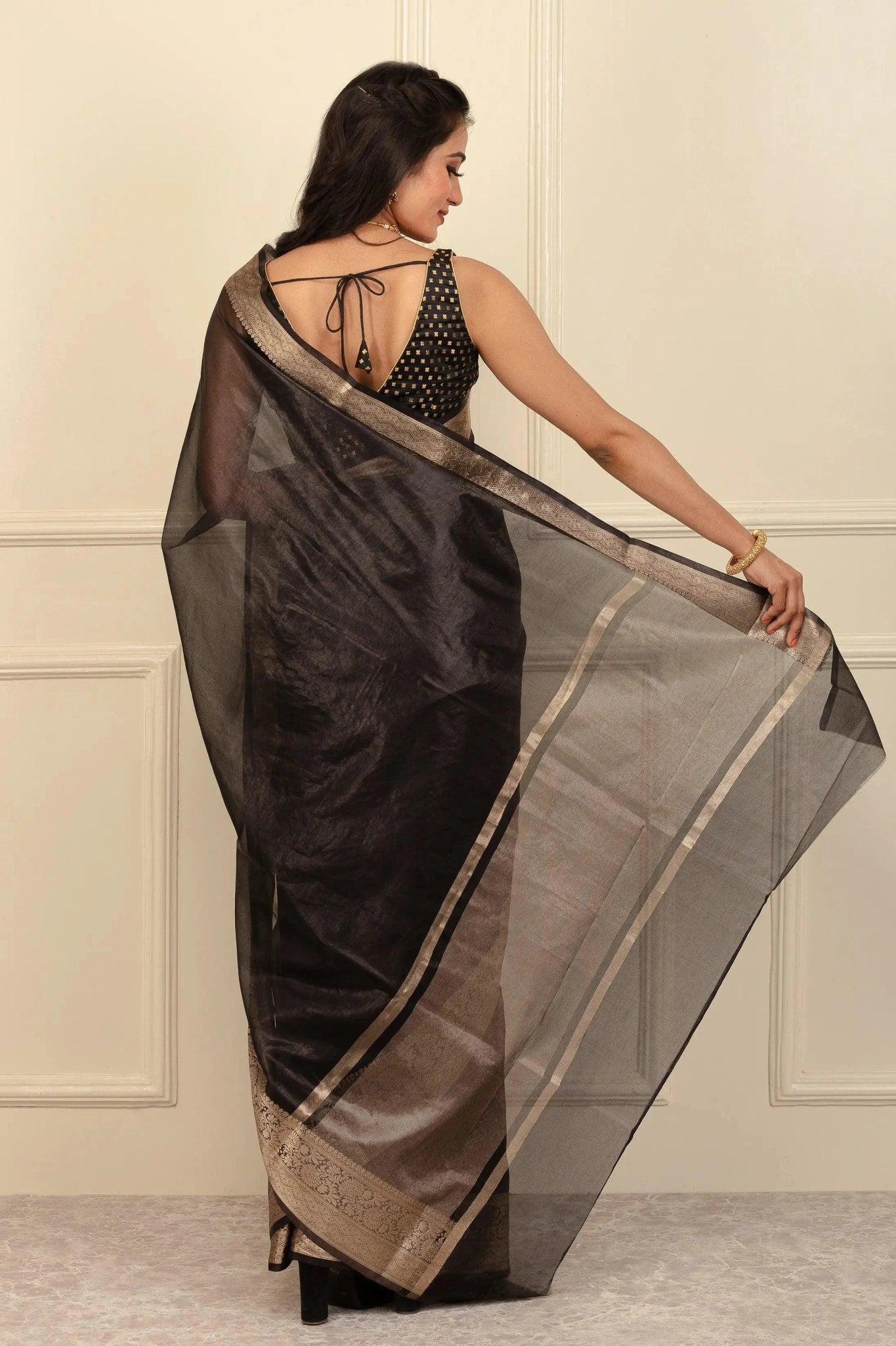 KOHINOOR | Organza with Banarasi Border | Indidha Saree