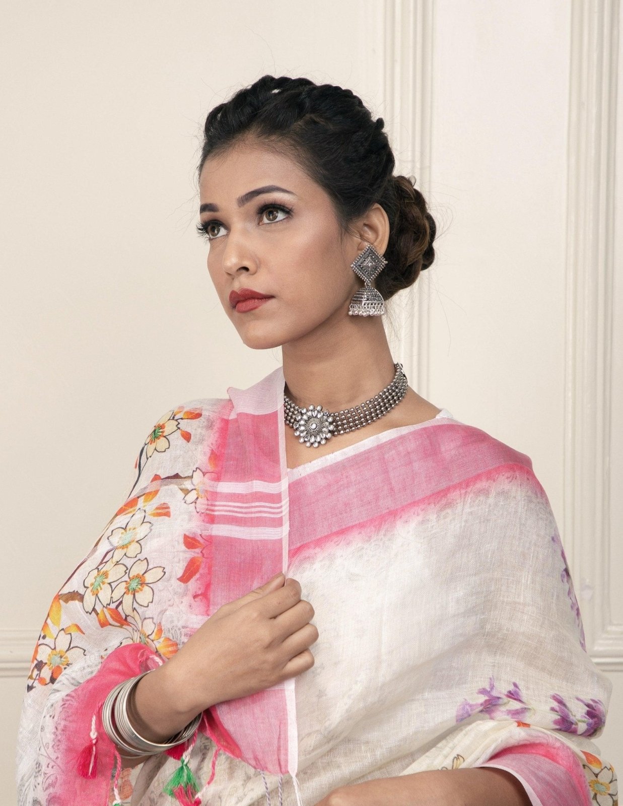 KUMUD | Linen | Indidha Saree