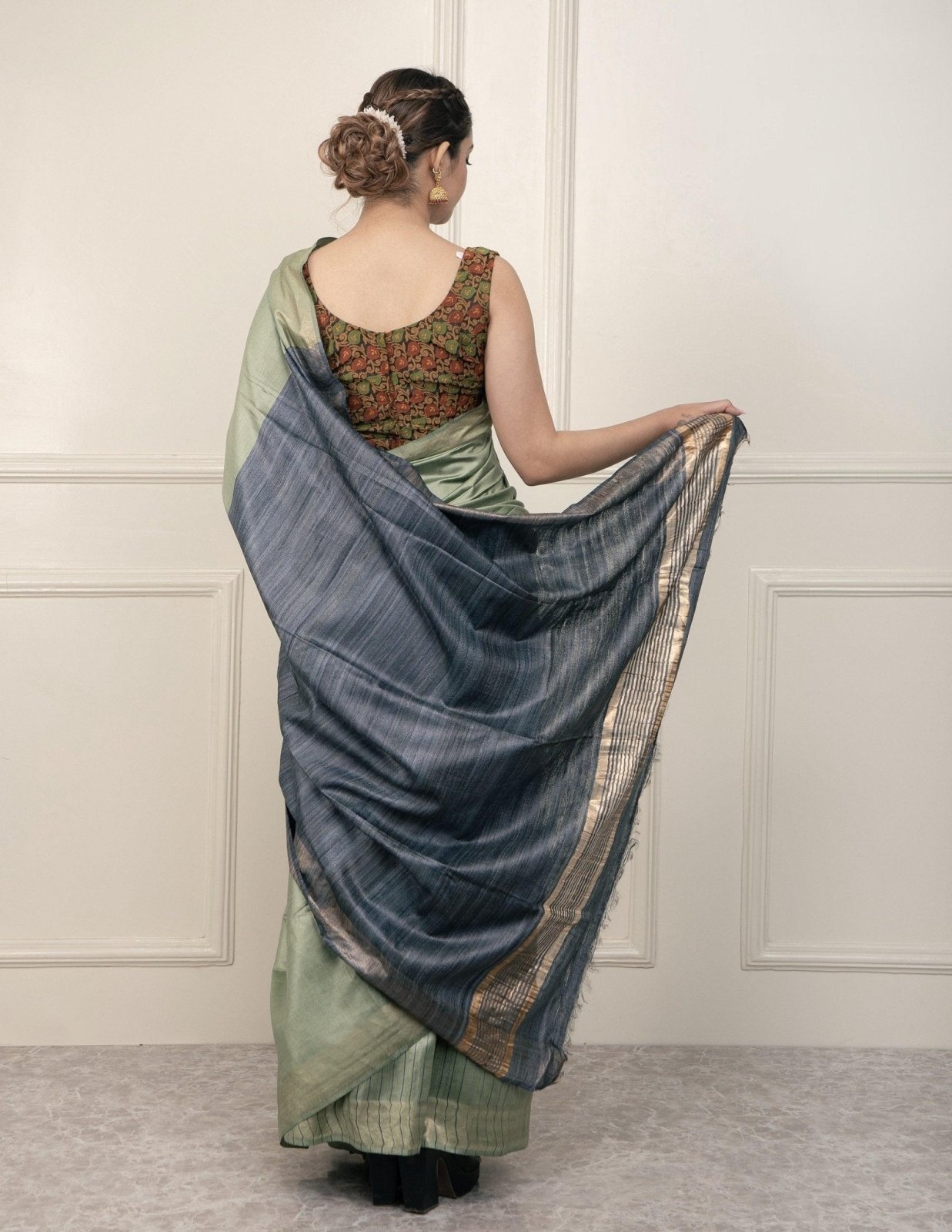 LAYLA | Viscose and Tussar Silk | Indidha Saree